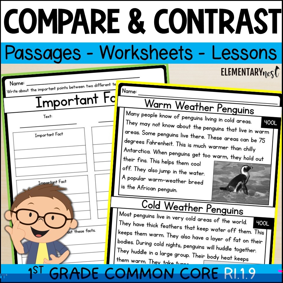 1st Grade Compare And Contrast Nonfiction Texts RI 1 9