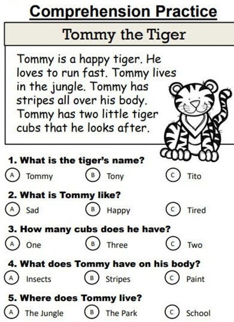 20 Reading Comprehension Stories Multiple Choice Etsy Canada