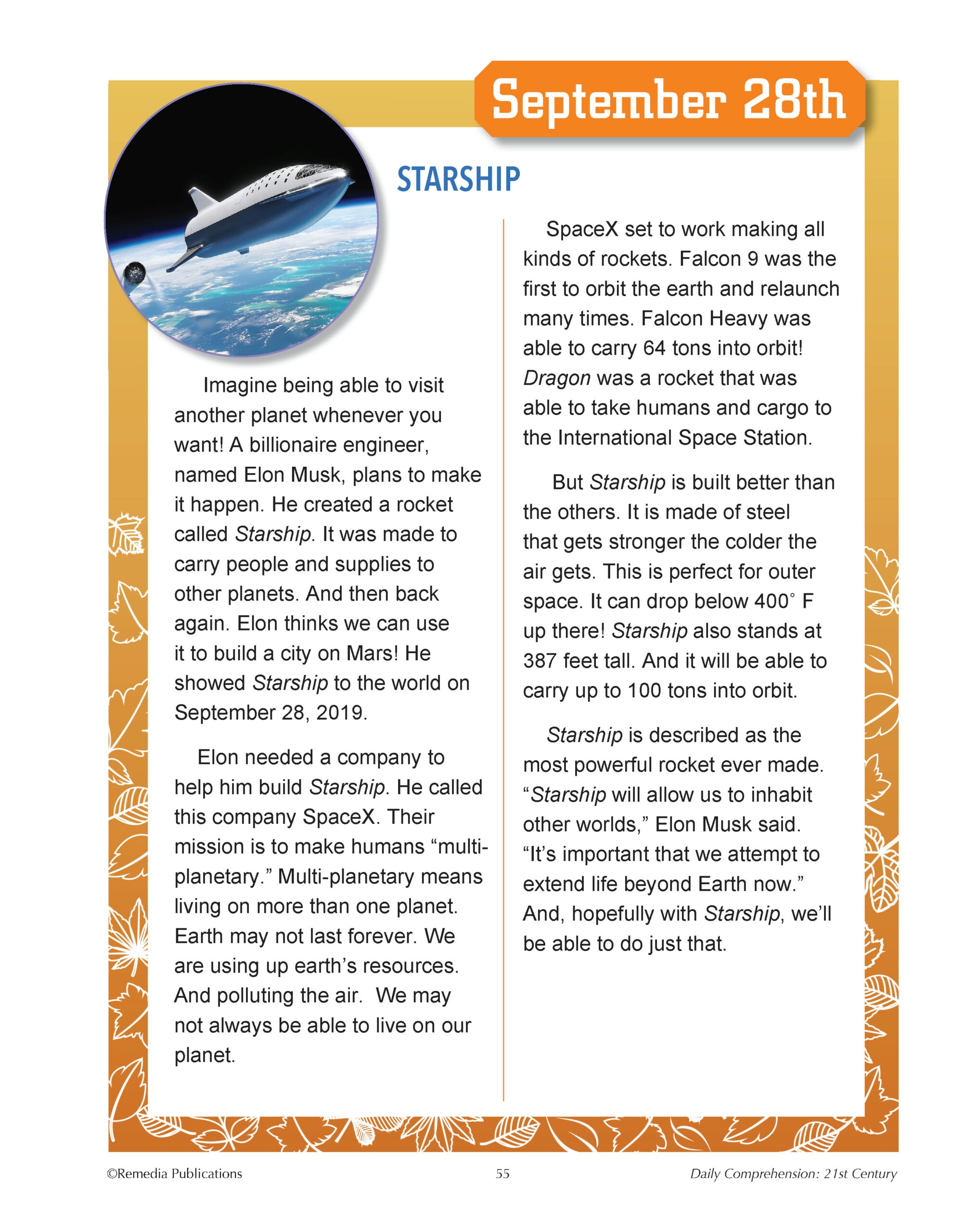 Travel Reading Comprehension Worksheets