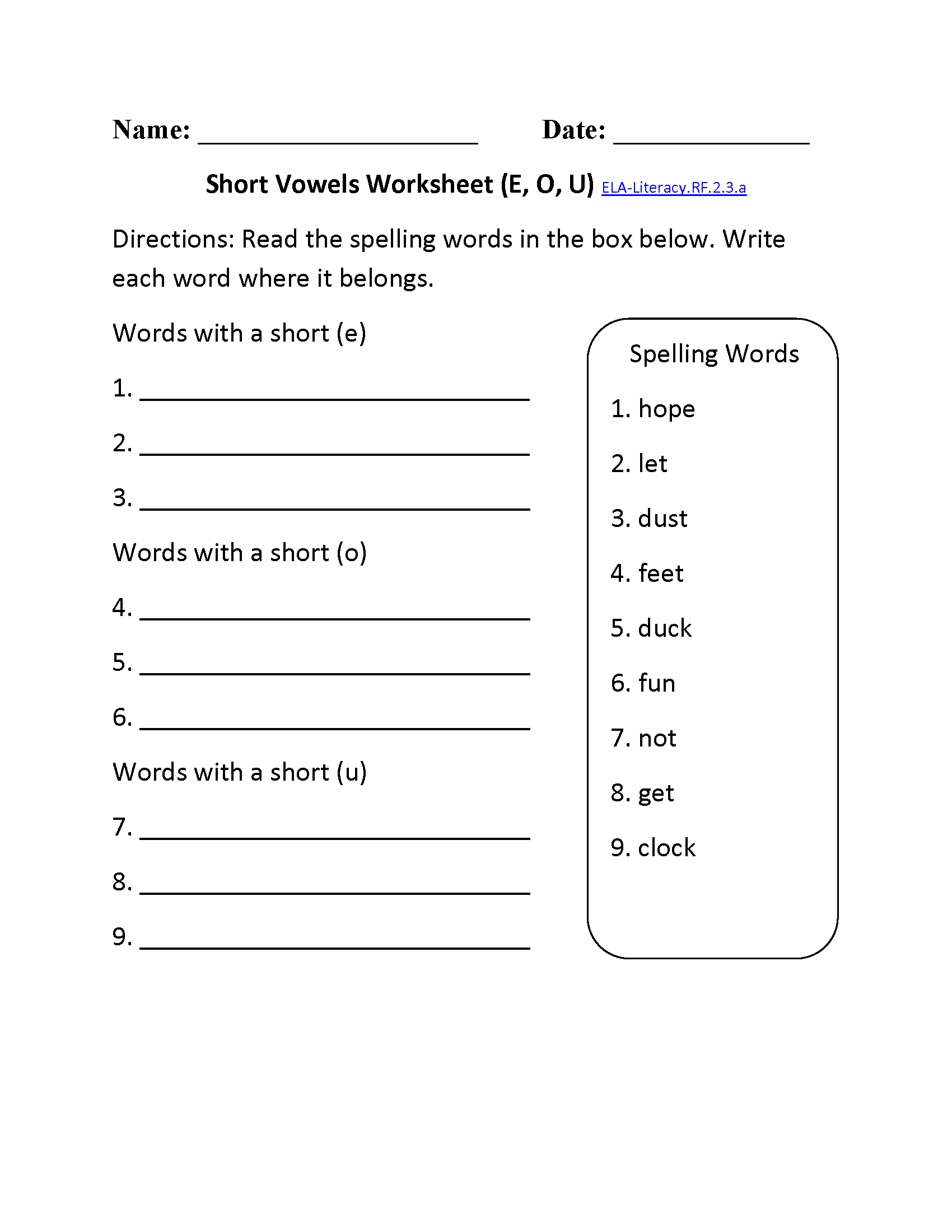 2nd Grade Common Core Reading Foundational Skills Worksheets Worksheets Library