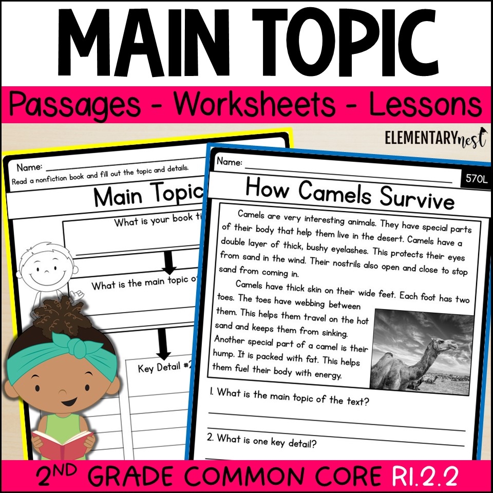 2nd Grade Main Topic And Key Details Worksheets Lessons RI 2 2