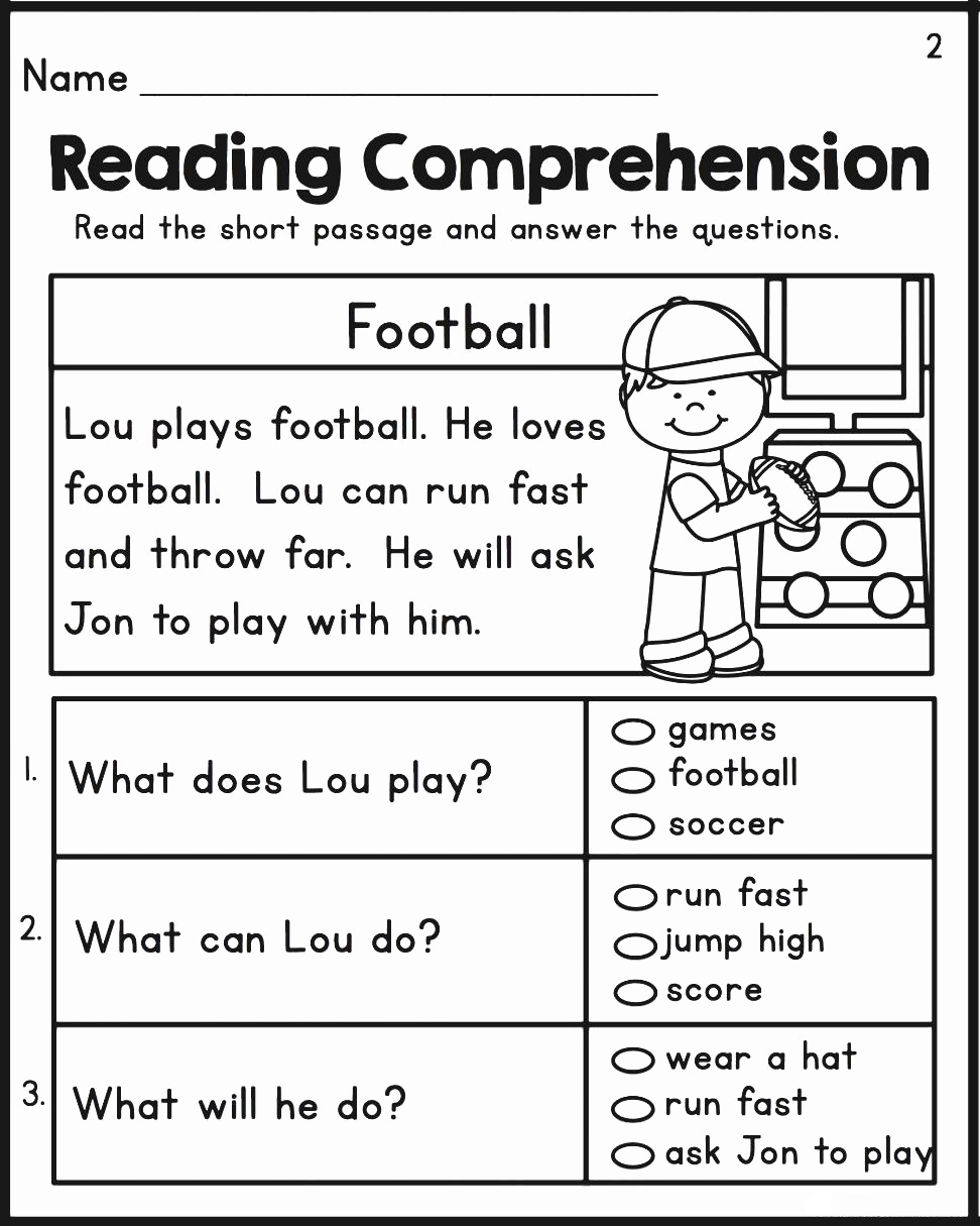 Worksheets For Reading Comprehension 2nd Grade