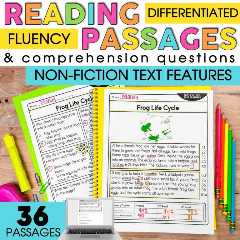 2nd Grade Reading Comprehension Passages Nonfiction Text 