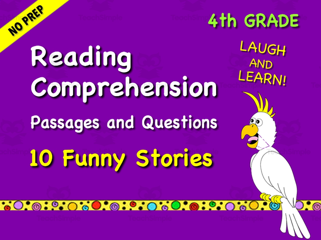 4th Grade Reading Comprehension Passages Funny Stories