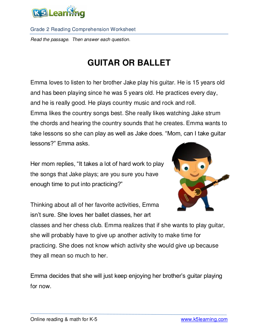 5 Reading Comprehension Worksheet Examples To Download