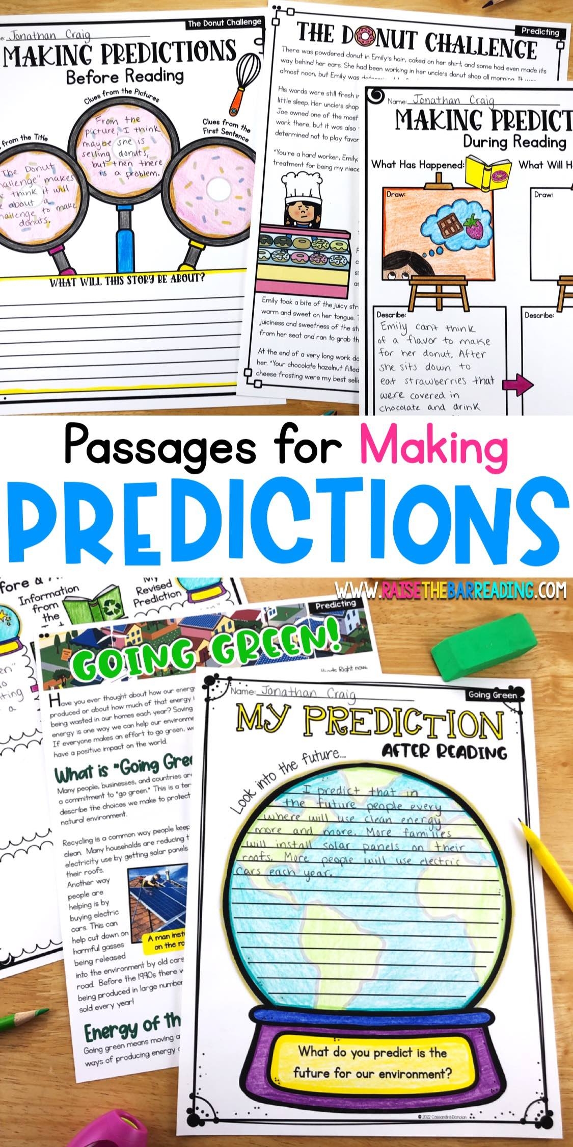 Prediction Reading Comprehension Worksheet