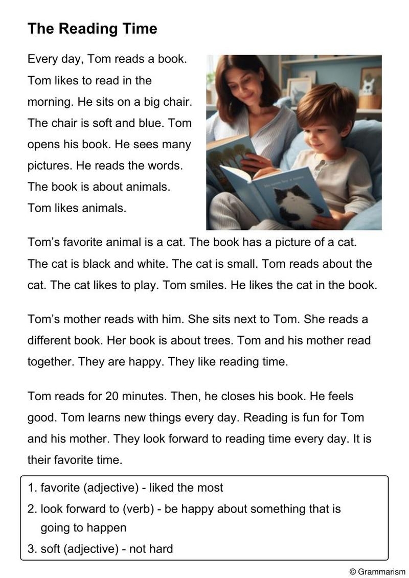 Information Reading Comprehension Worksheet