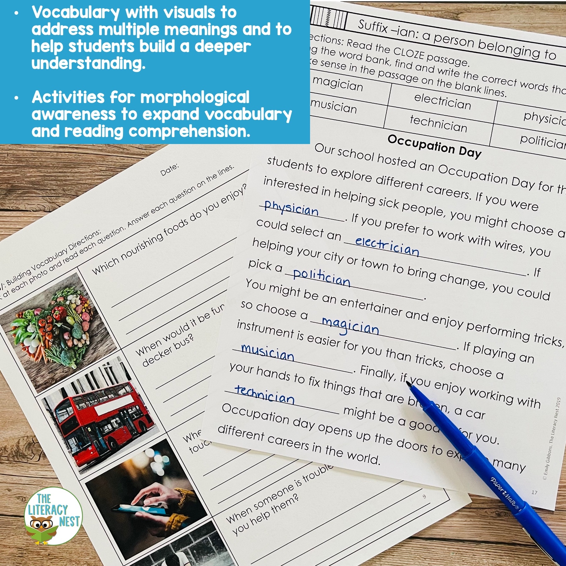Reading Comprehension Advanced Worksheets