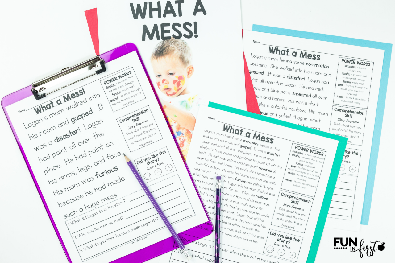 All In One Differentiated Reading Passages Fun In First