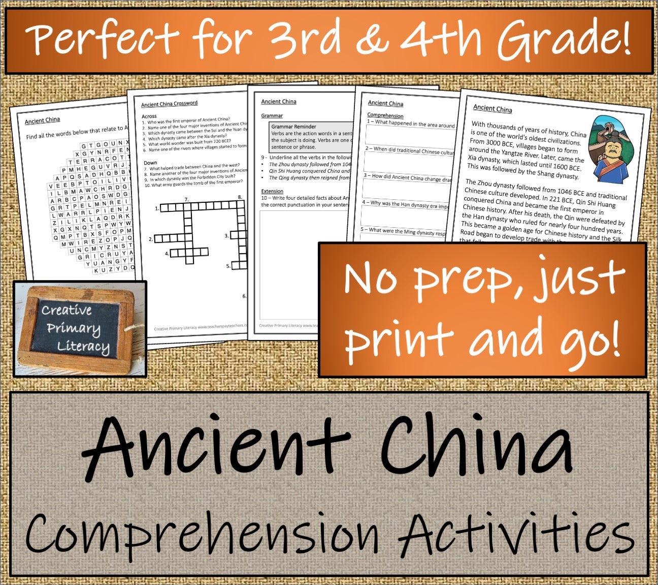 Ancient Chinese Inventions Informational Text Reading Passage And Worksheets Library