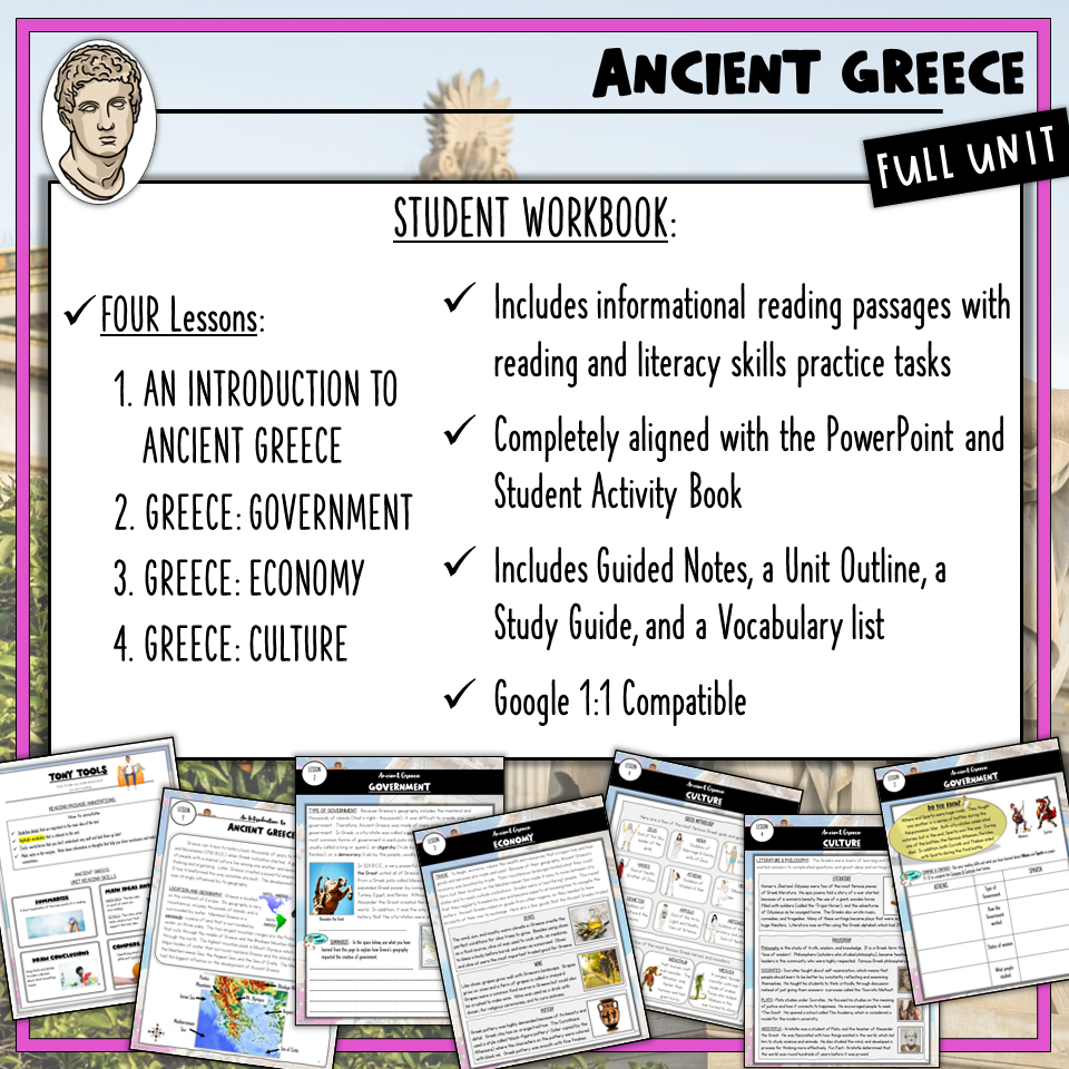 Ancient Greece Unit Bundle Reading Passages Activities PowerPoint Test U0026 More Made By Teachers