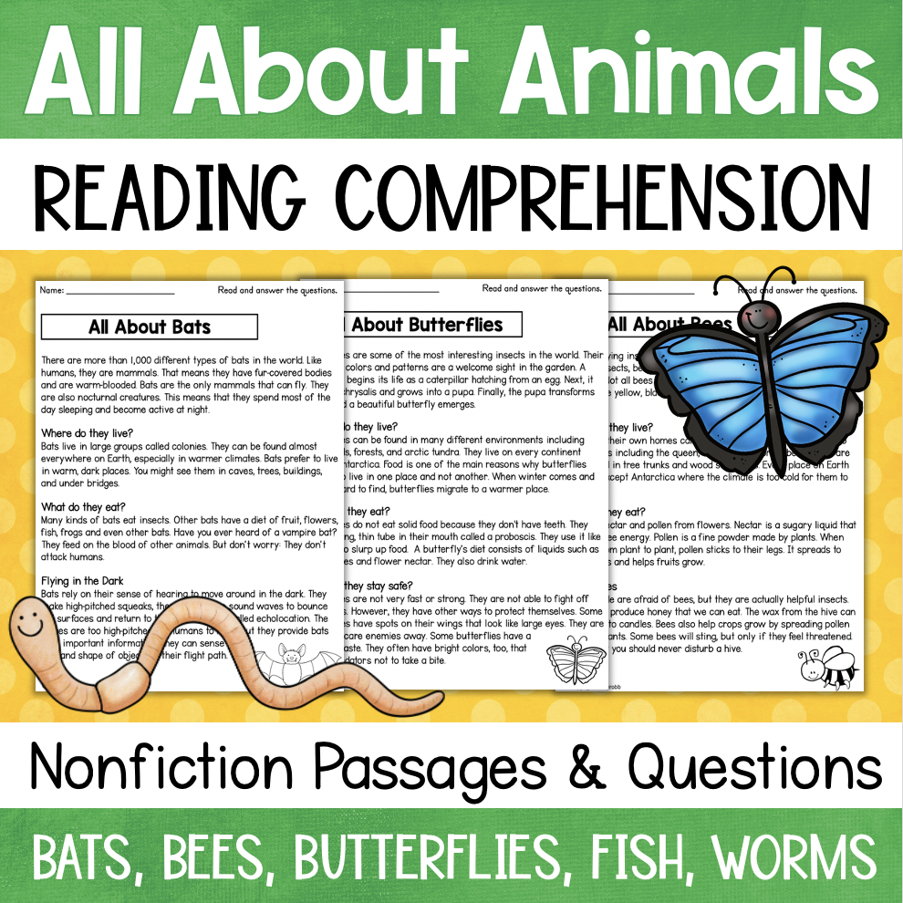 Non-Fiction Reading Comprehension Worksheets