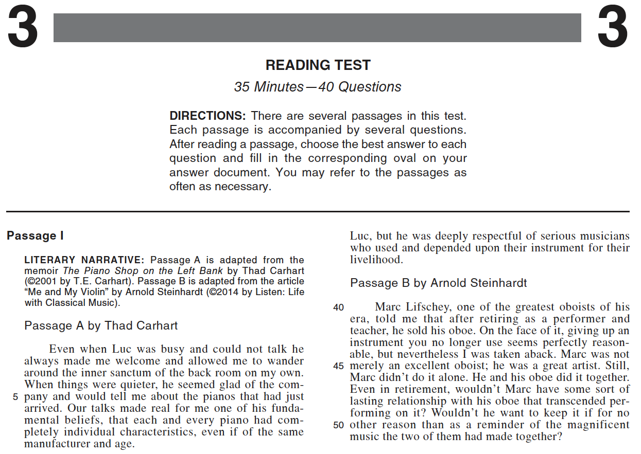 Answer Explanations For The 2021 22 ACT Reading Test Piqosity Worksheets Library