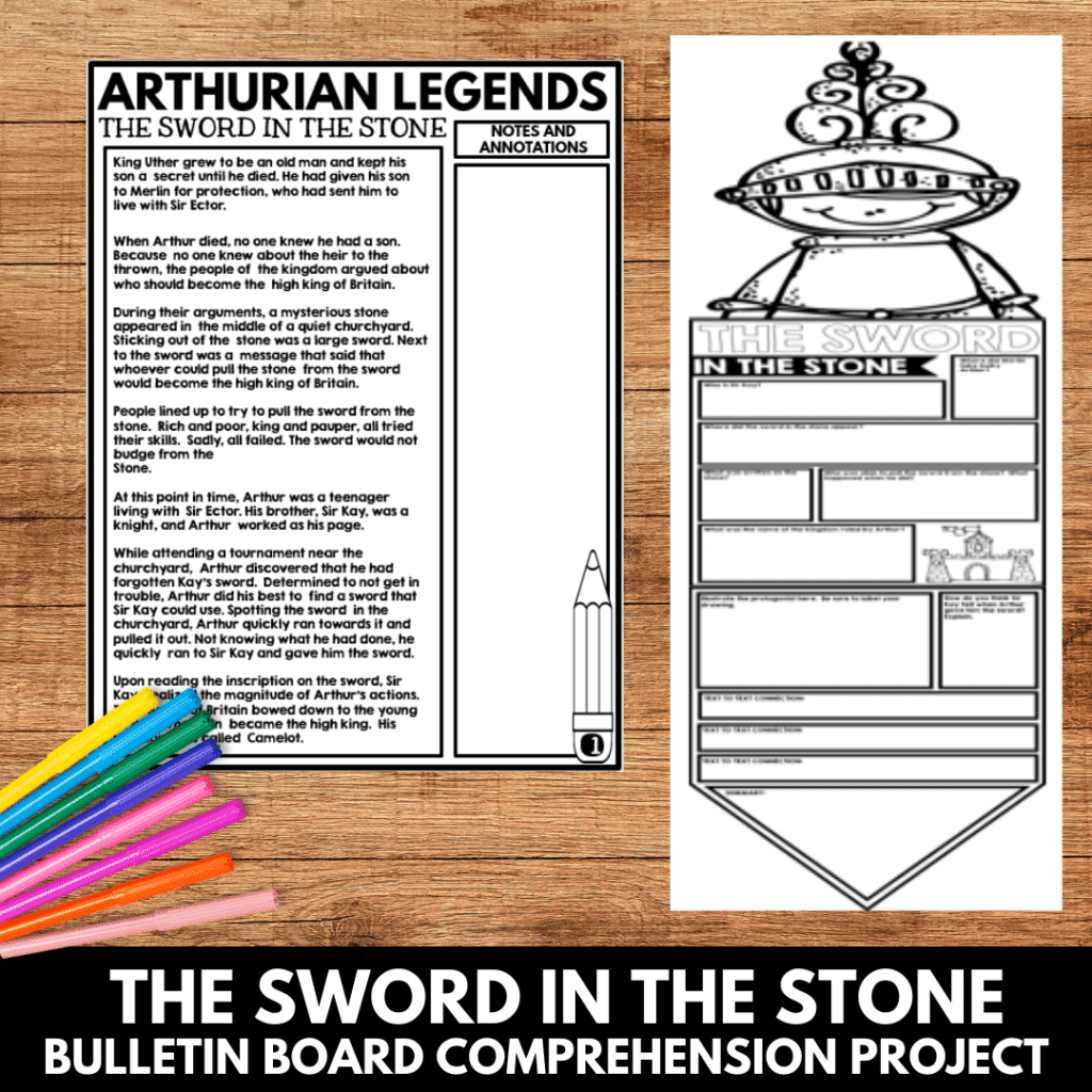 Arthurian Legends Activities Creative Classroom Core
