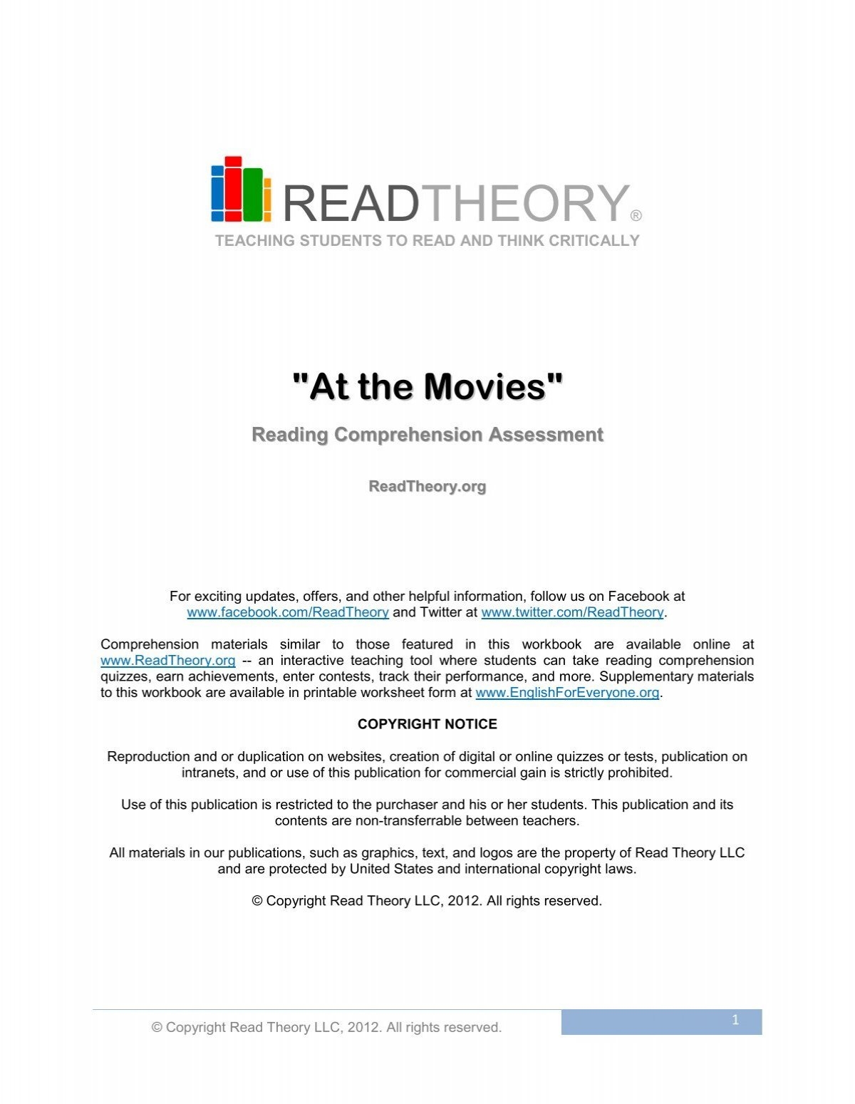 At The Movies English For Everyone