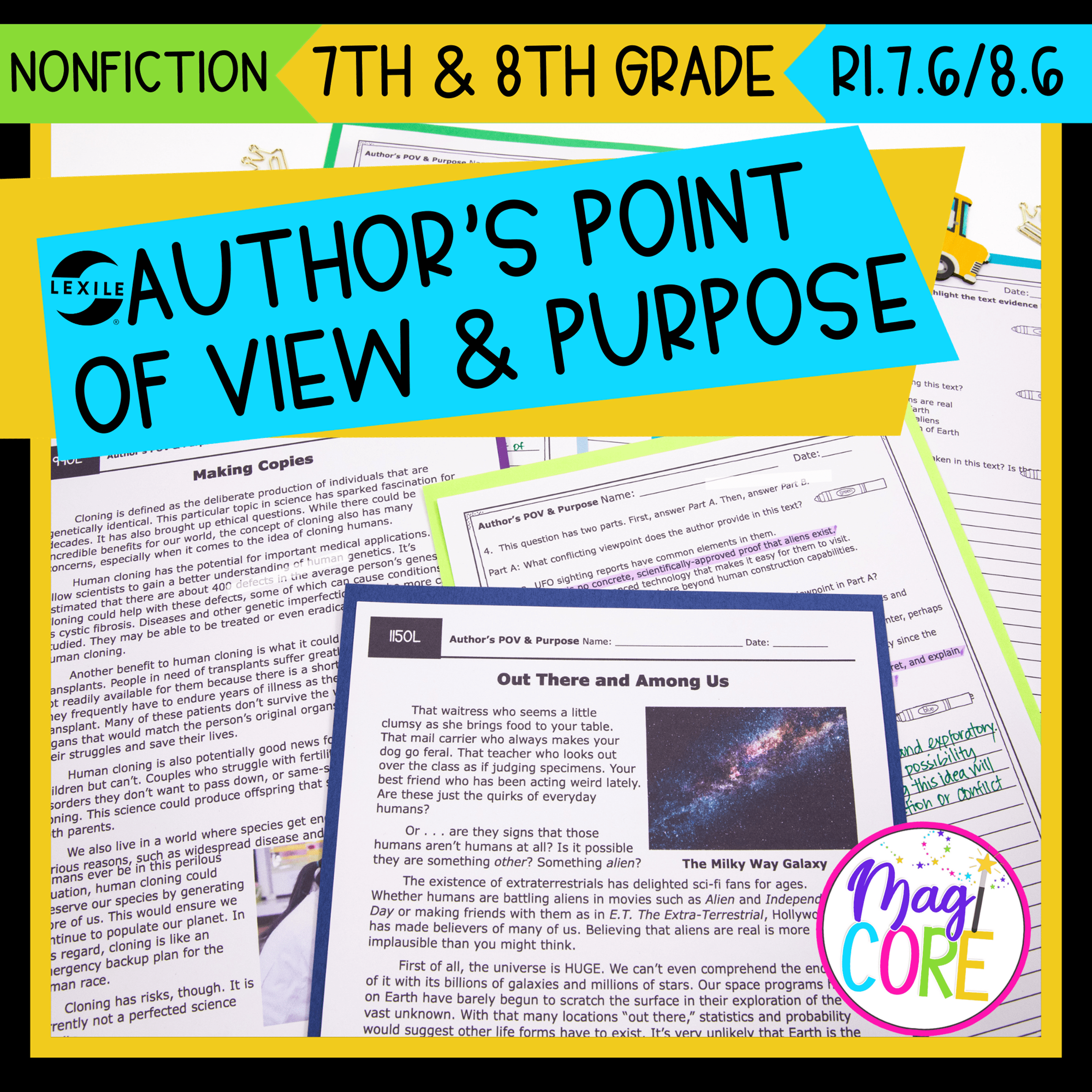 7th Grade Science Reading Comprehension Worksheets