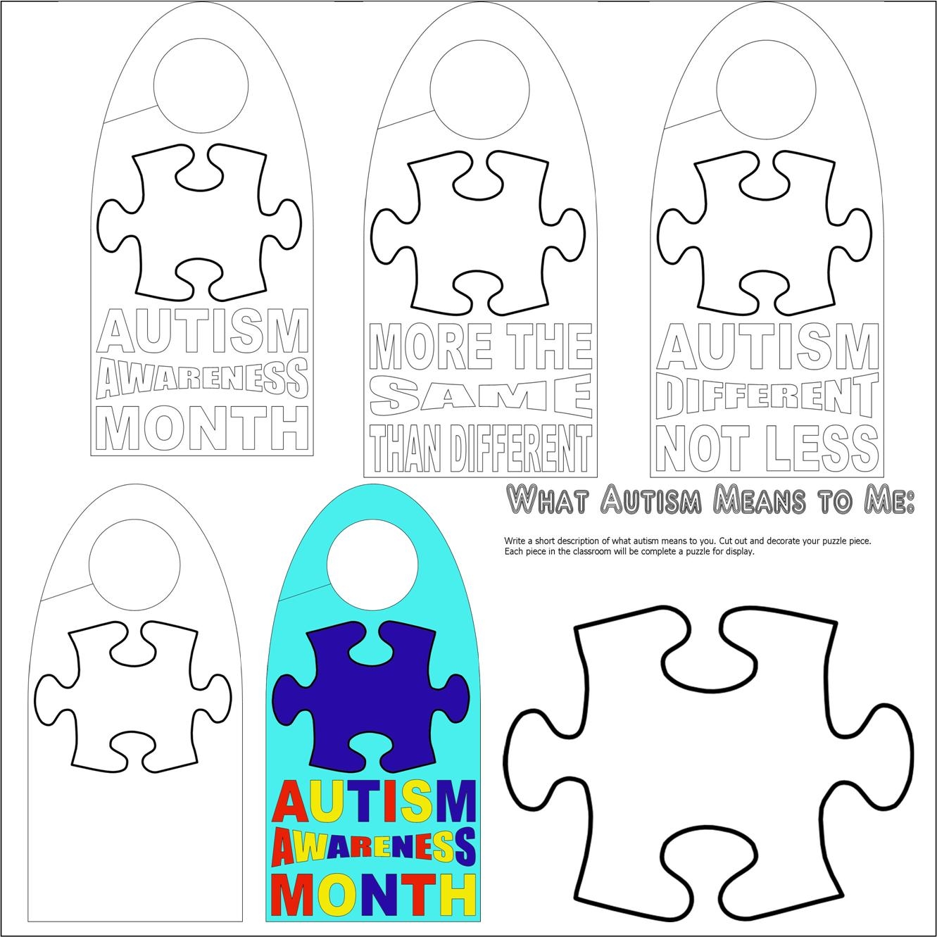 Autism Awareness In The Classroom Worksheets U0026 Decor