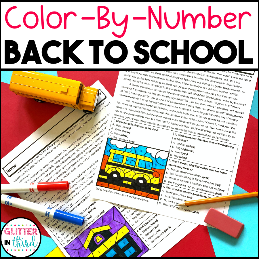 Reading Comprehension Worksheet Back To School