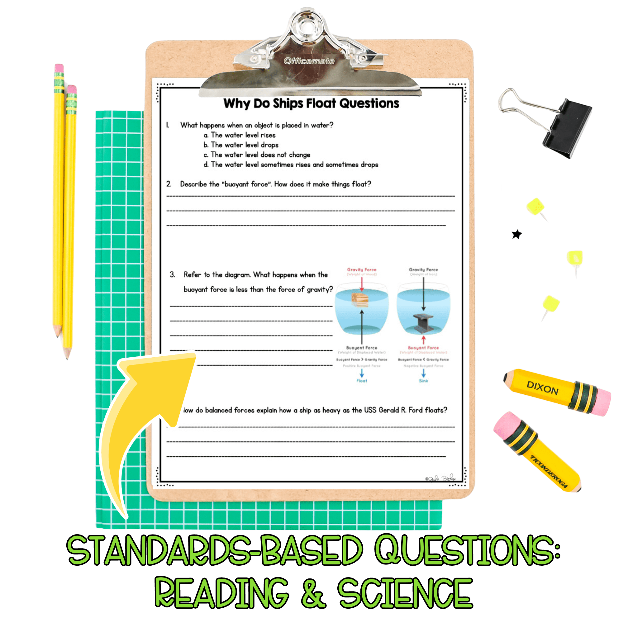 Balanced U0026 Unbalanced Forces NGSS 3 PS2 1 Science Differentiated Reading Passage