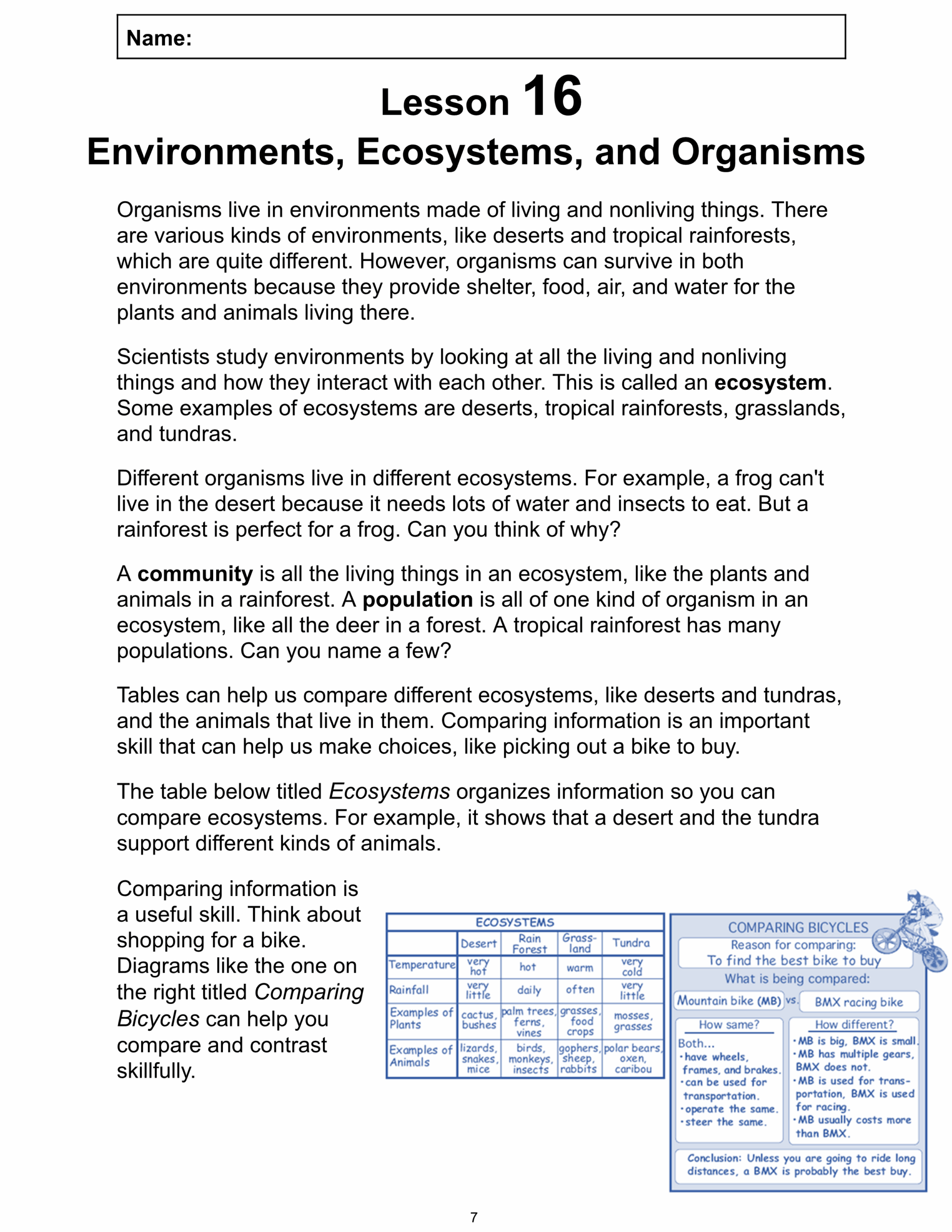 Biodiversity Reading Comprehension Worksheet Pdf
