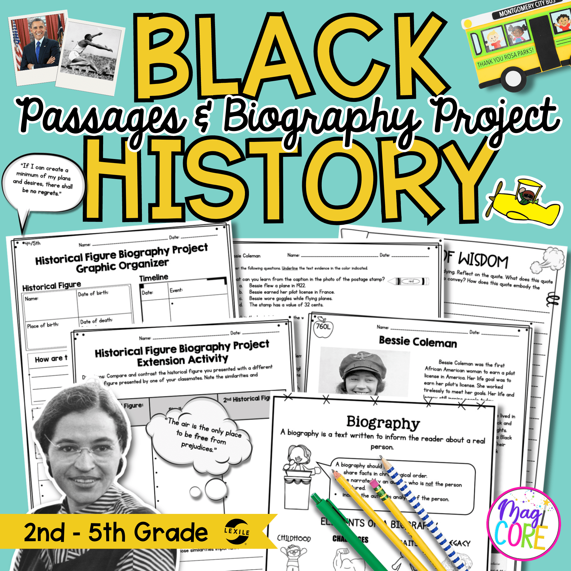 Black History Passages U0026 Biography 2nd 5th Grade MagiCore