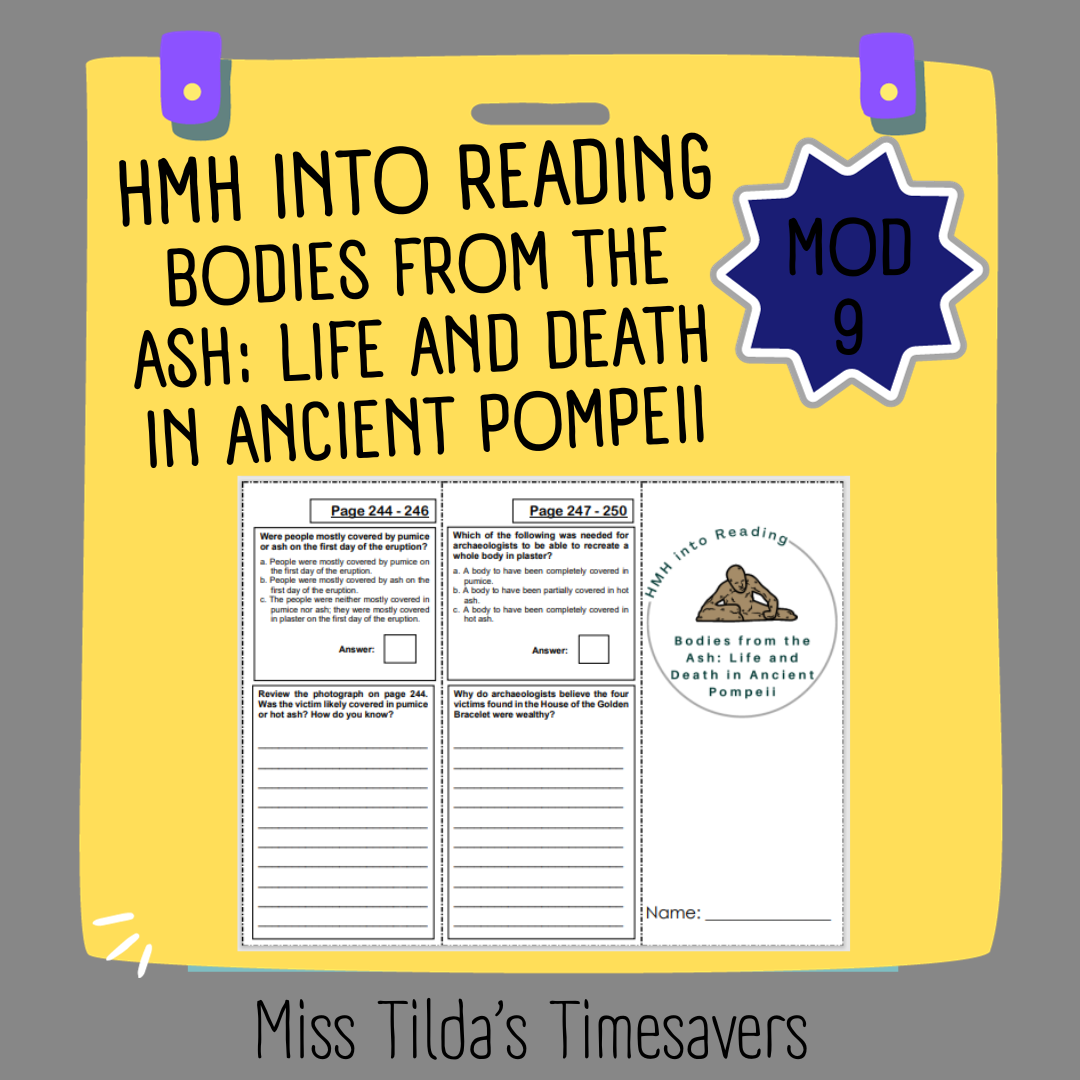 Bodies From The Ash Life And Death In Ancient Pompeii Gr 6 HMH Into Reading