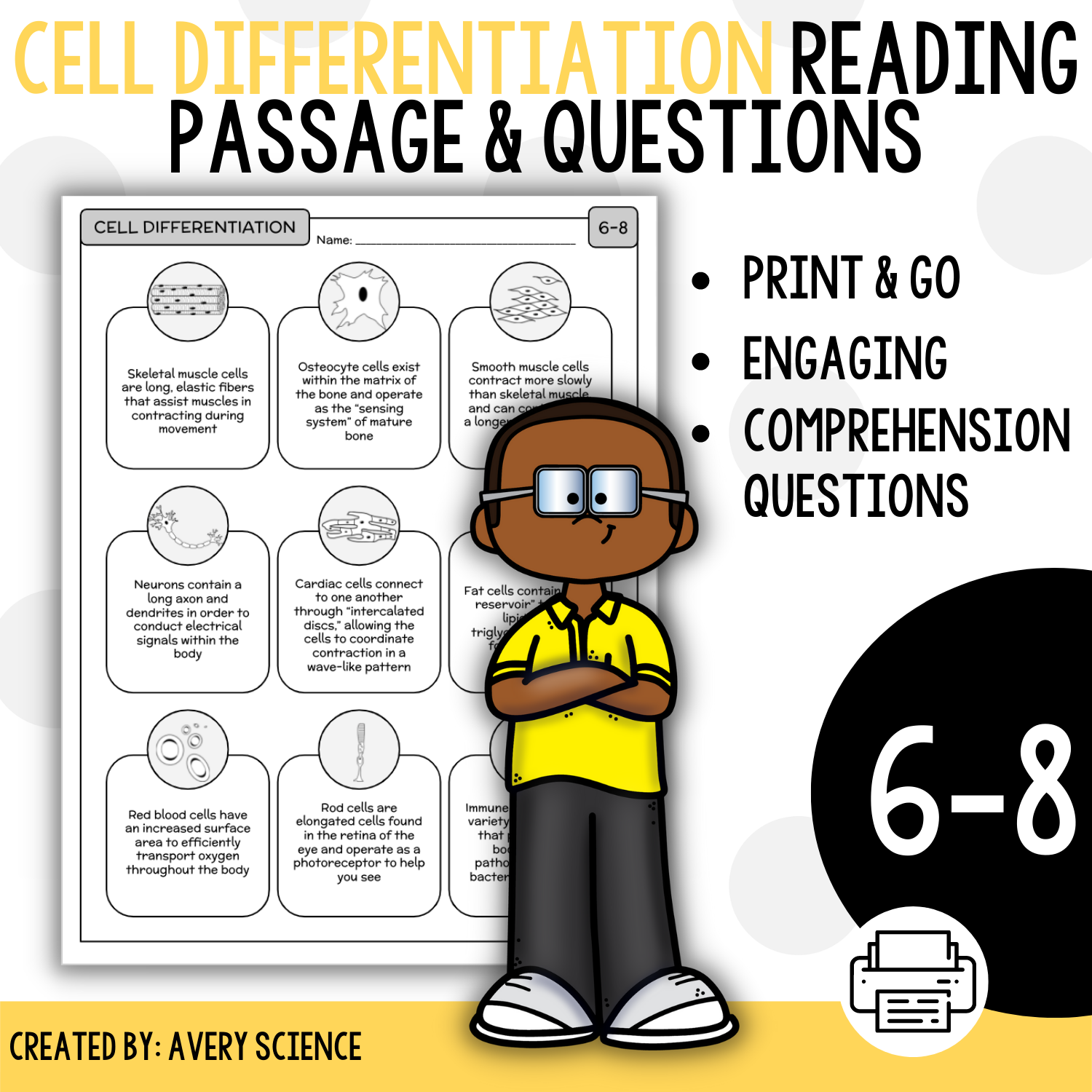 Cell Differentiation Reading Passage And Questions Classful