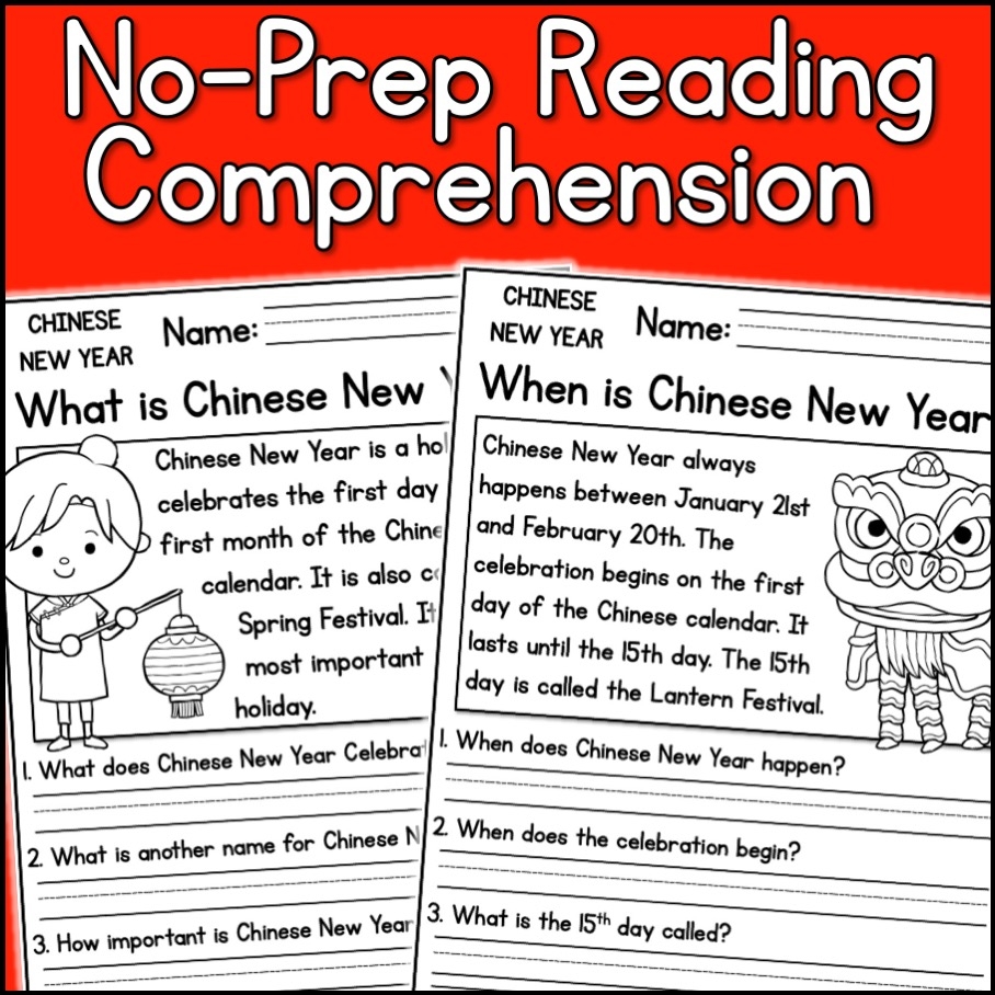 China Reading Comprehension Worksheet