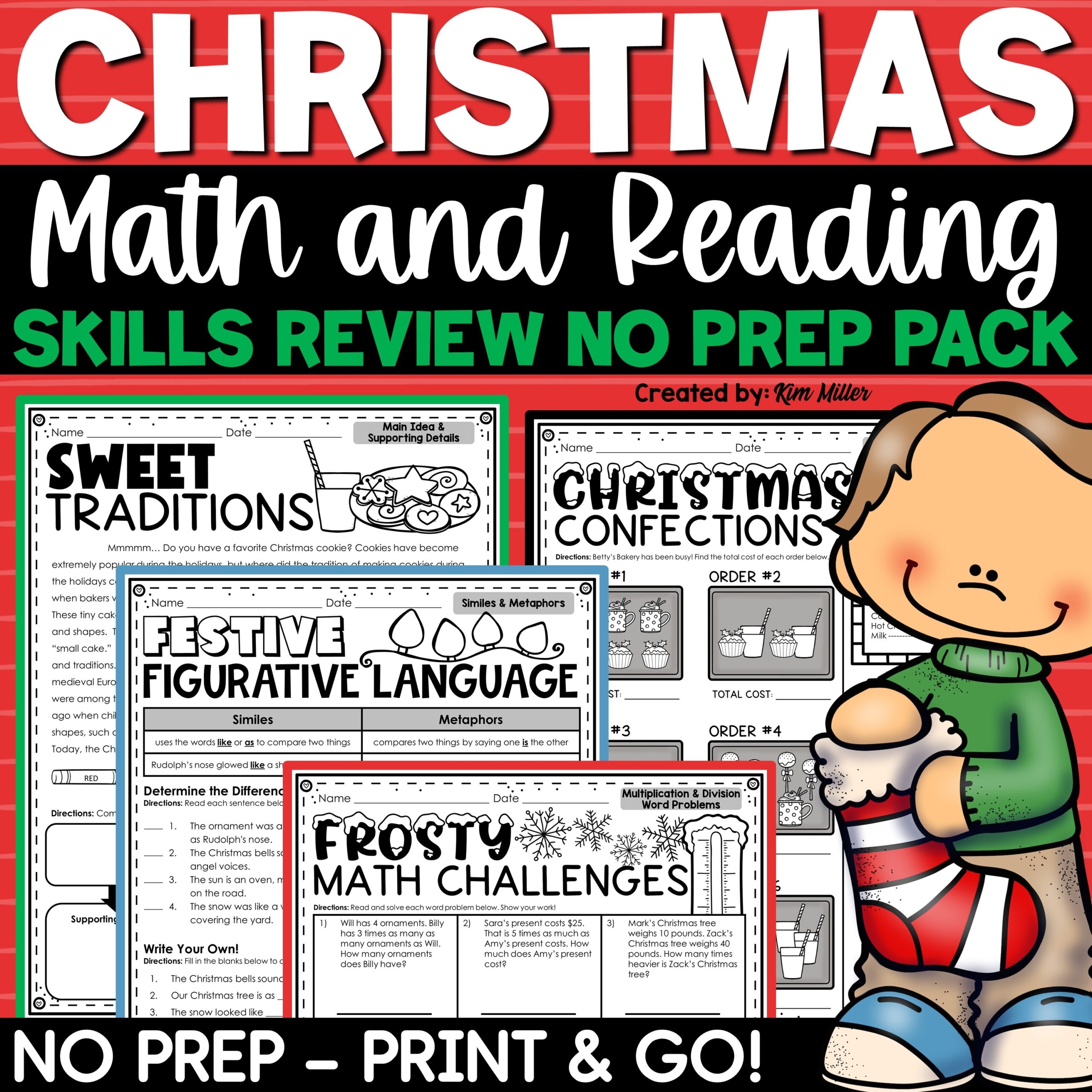 Christmas Math Worksheets Christmas Reading Comprehension Passages Christmas Math Worksheets Christmas Reading Comprehension Passages