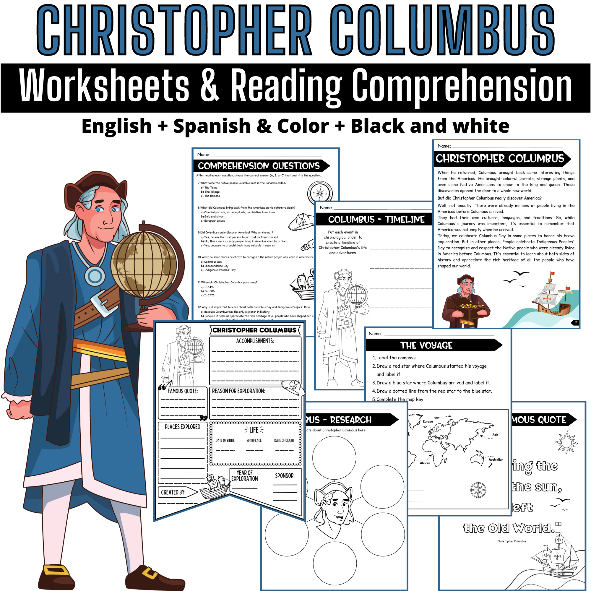 Biography Reading Comprehension Worksheet Pdf