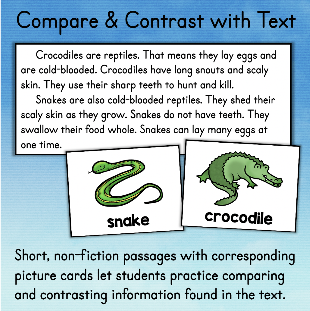 Compare And Contrast Activities Passages Graphic Organizers Made By Teachers