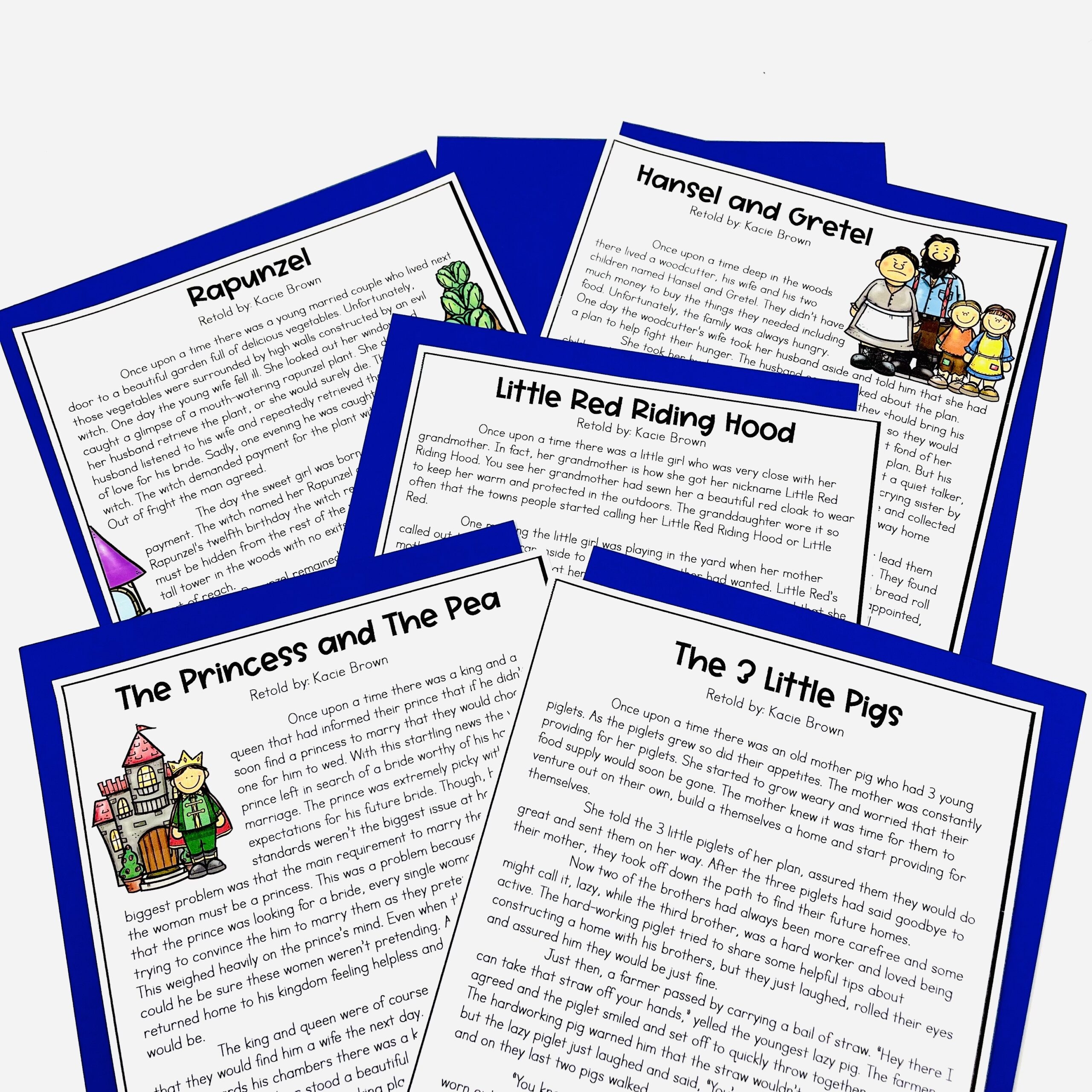 Fairy Tale Reading Comprehension Worksheets