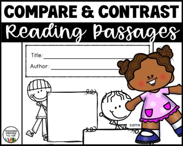 Compare U0026 Contrast Worksheets And Printable Activities For Reading 
