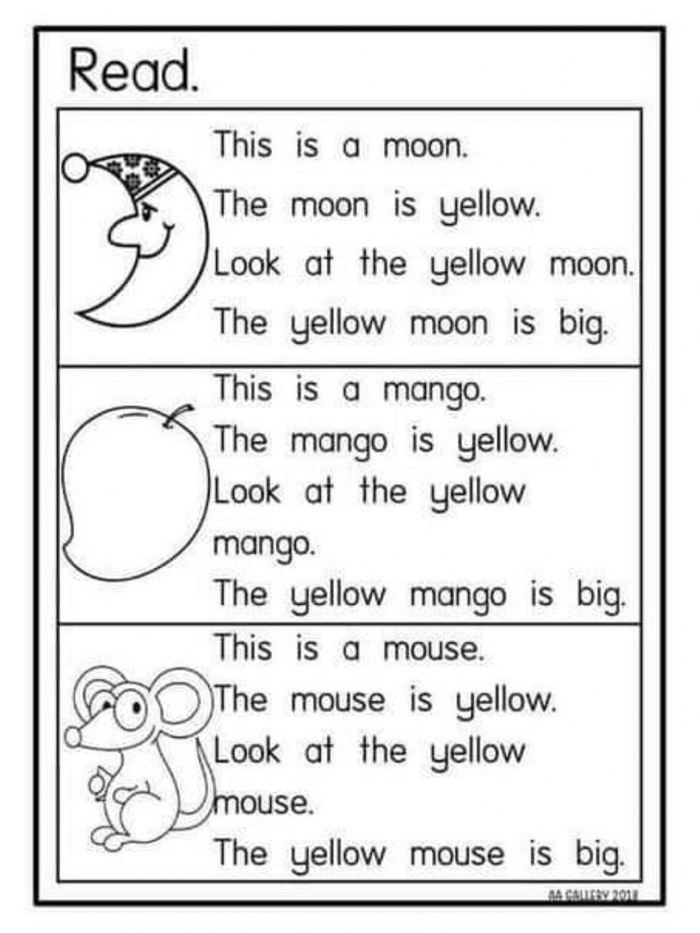 Comprehension Worksheets Kindergarten Reading Comprehension 