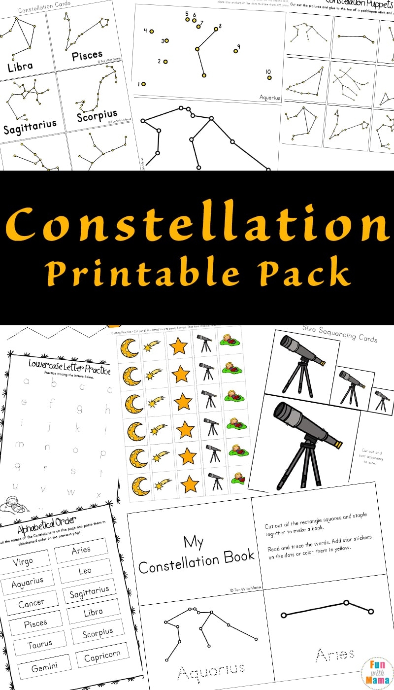 Constellations Reading Comprehension Worksheets