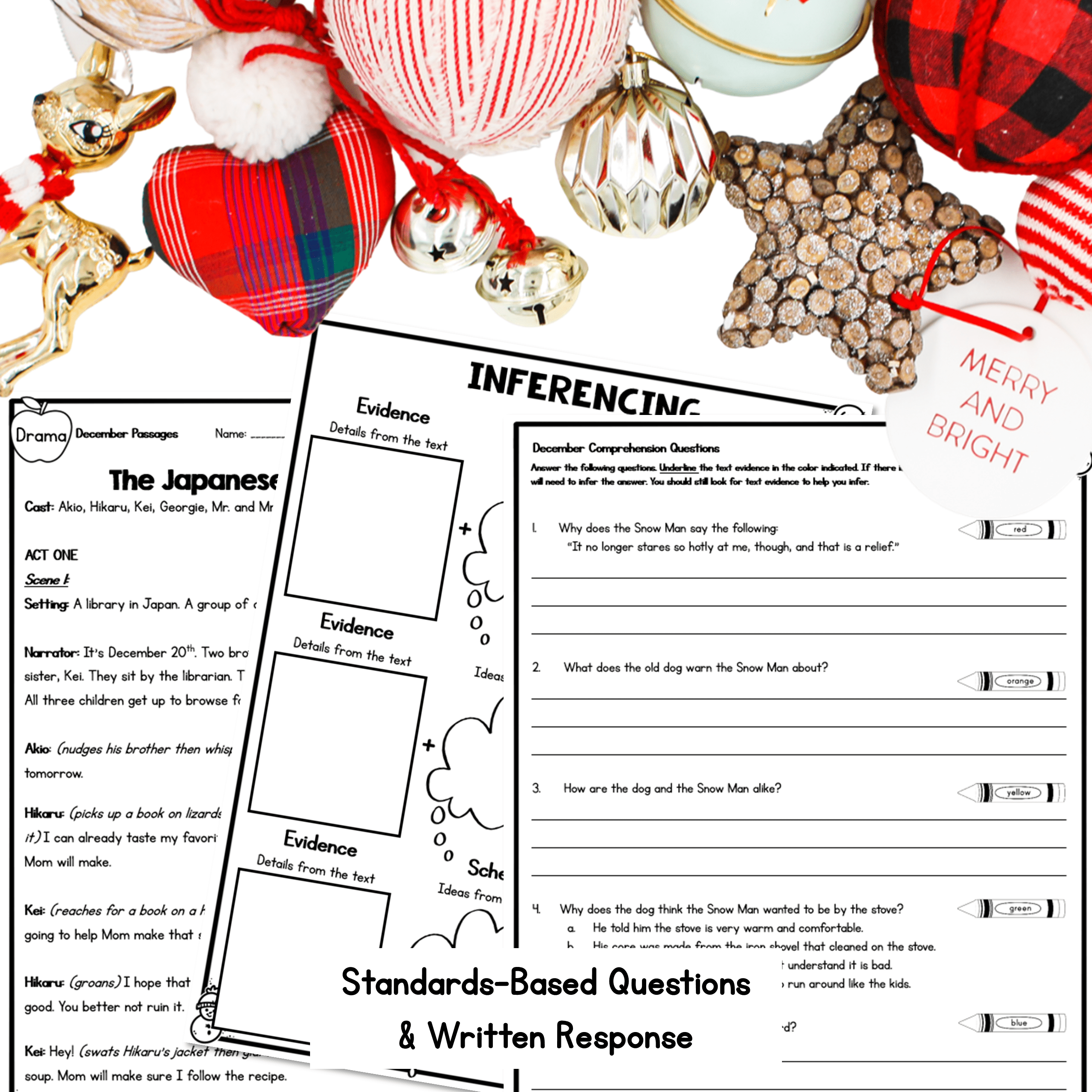 Drama Reading Comprehension Worksheets