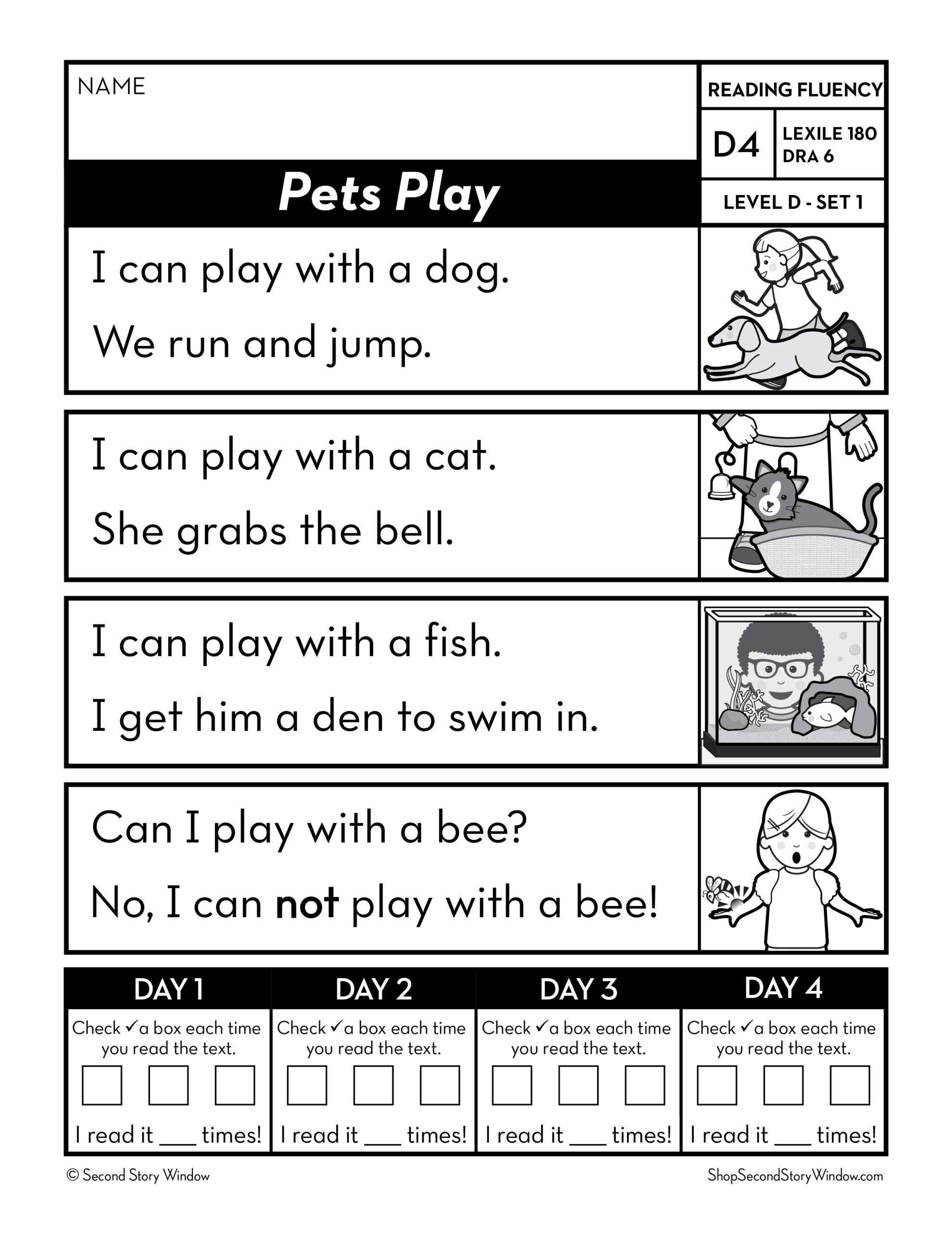Leveled Reading Comprehension Worksheets
