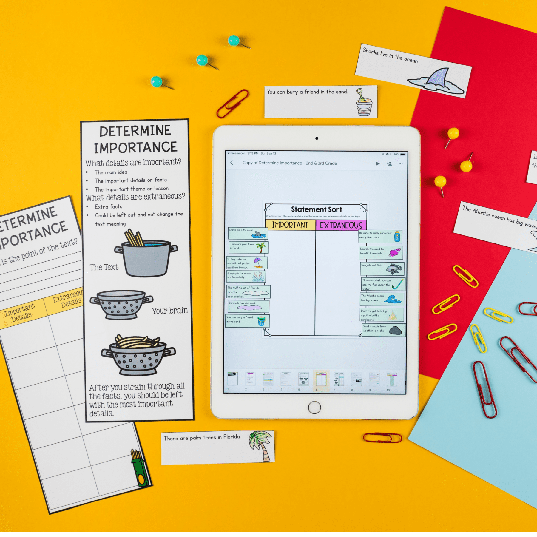 Determine Importance 2nd U0026 3rd Grade Reading Comprehension Passages Unit