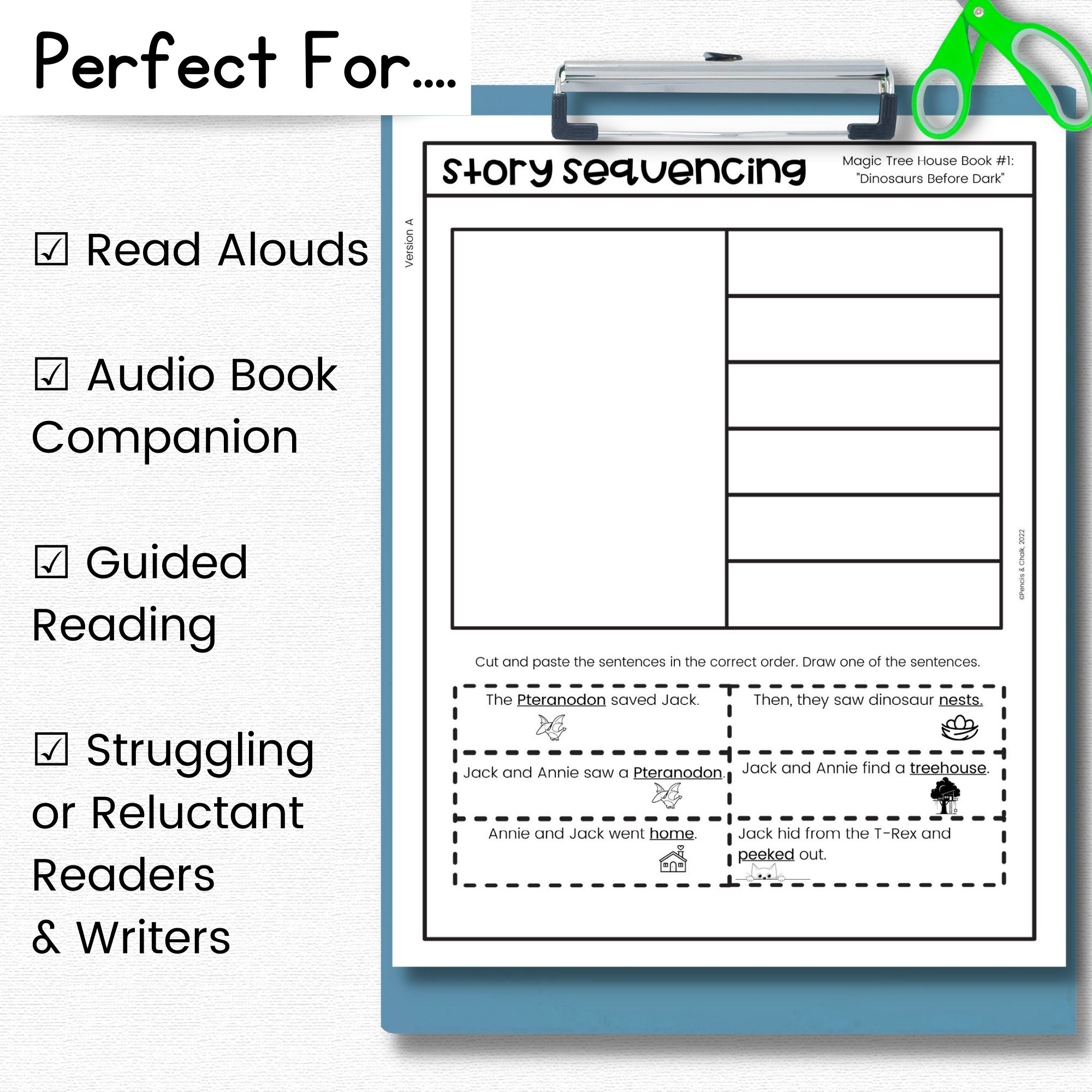 Differentiated Reading Comprehension For Magic Tree House Dinosaurs Before Dark