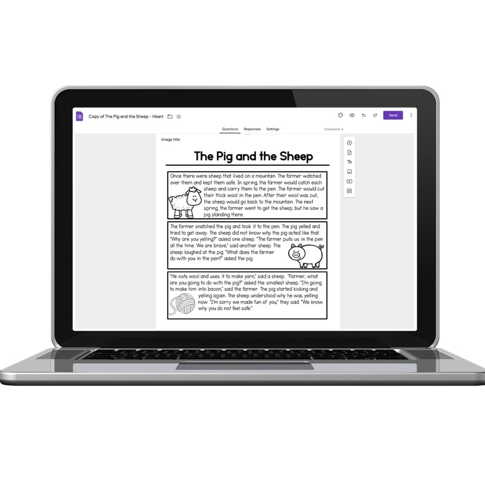 Digital 2nd Grade Reading Passage Moral And Summarizing The 