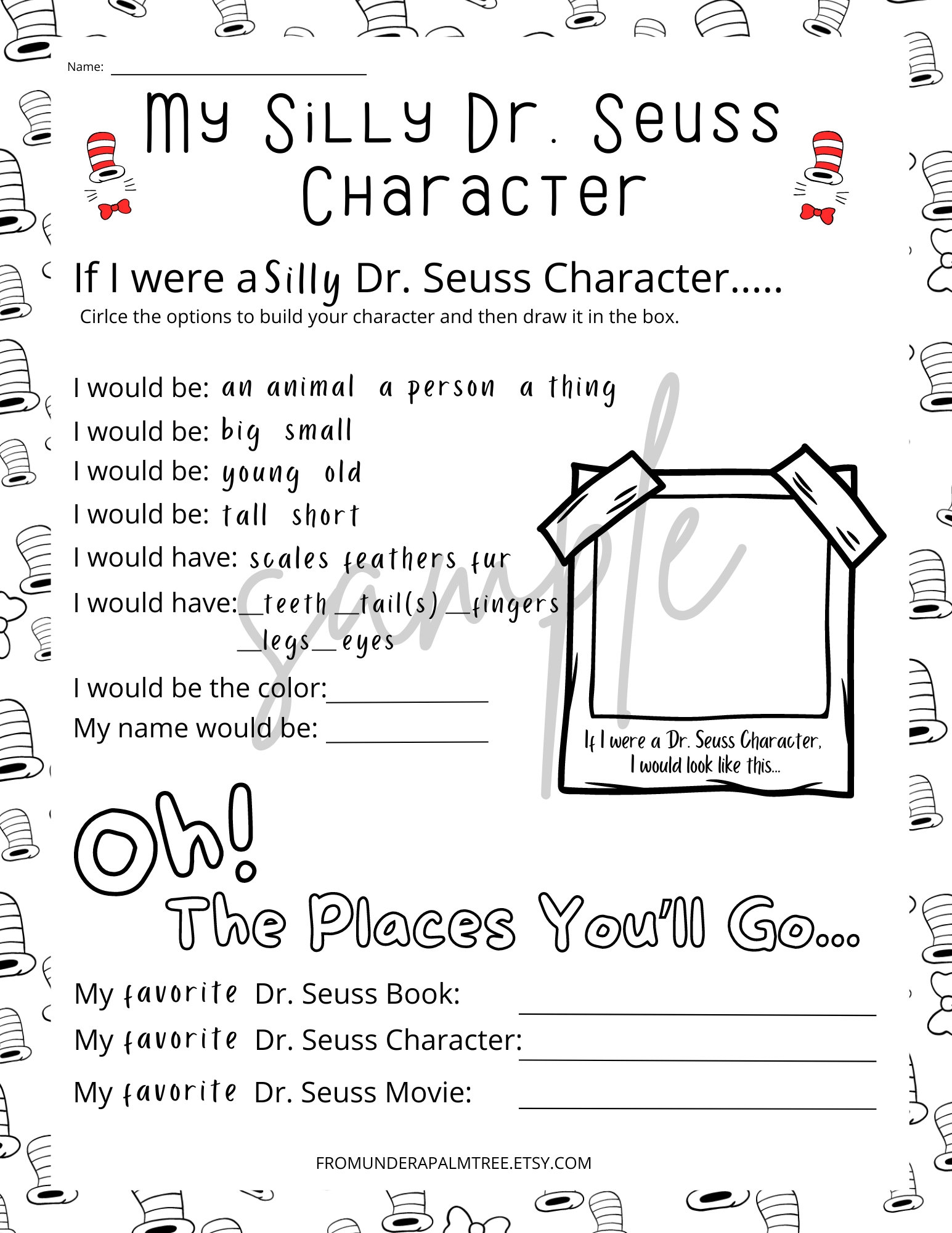 Dr Seuss Word Search dr Seuss Character word Search seuss 