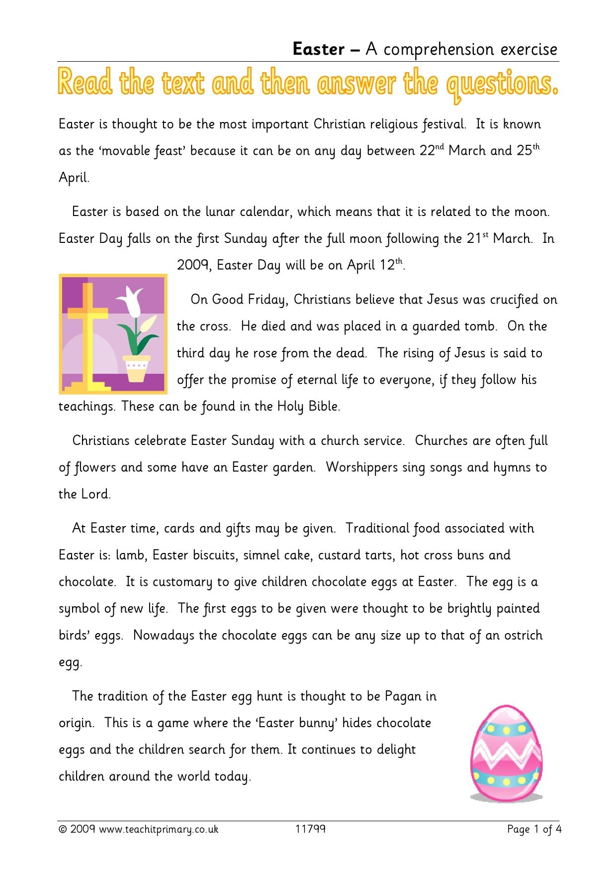 Reading Comprehension Ks1 Worksheets Uk