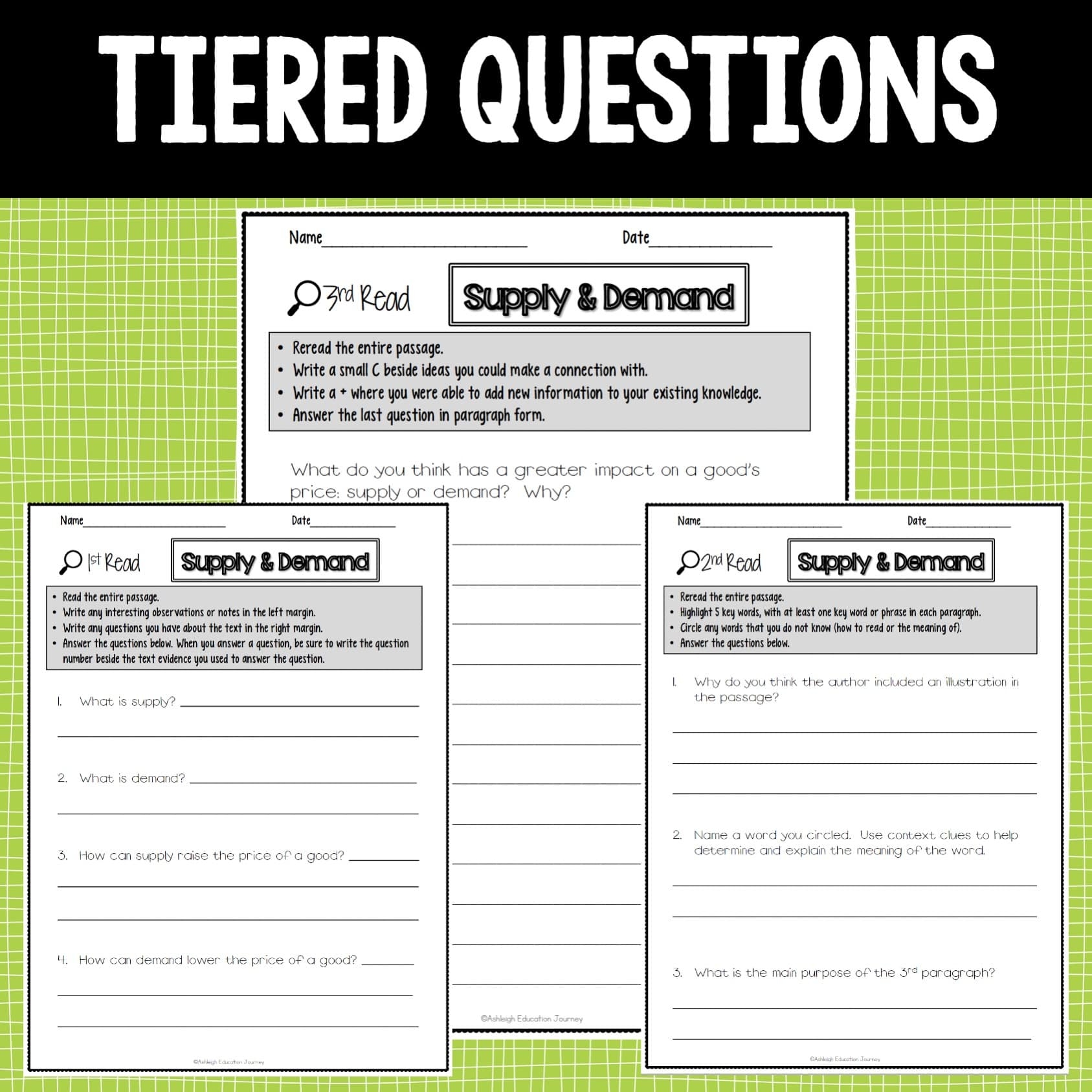 Economics Reading Comprehension Worksheets Pdf