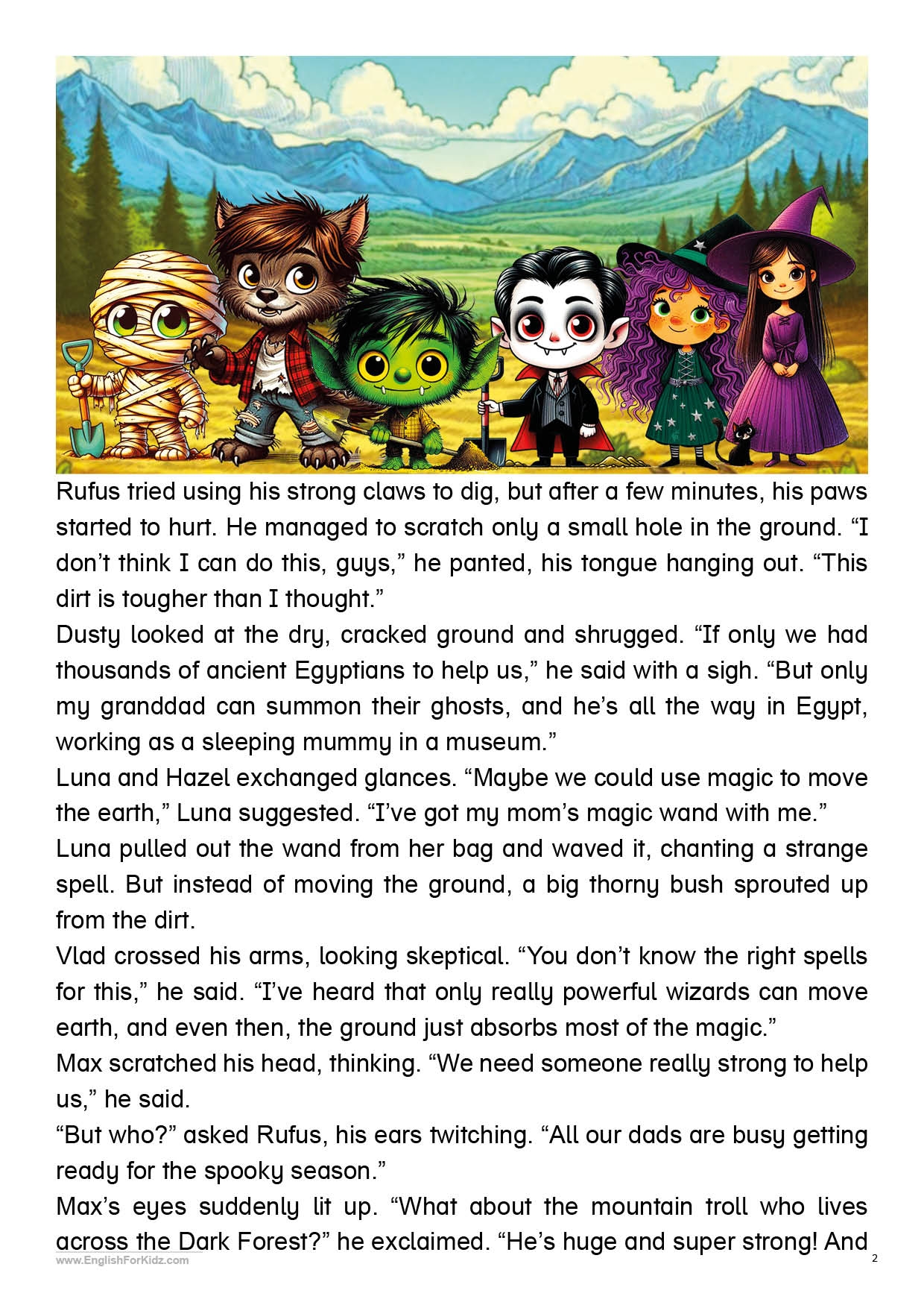Story Of Halloween Reading Comprehension Worksheets