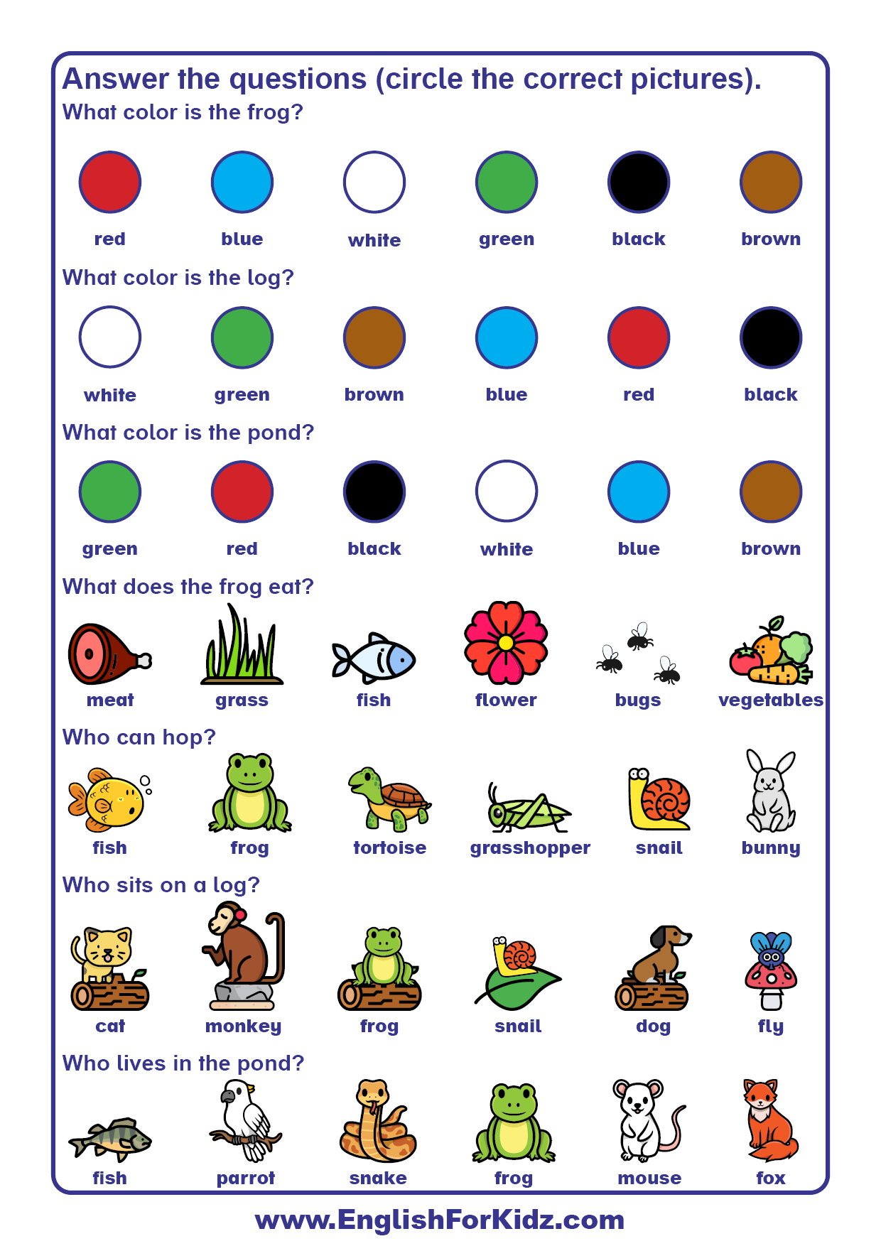 Free Preschool Reading Comprehension Worksheets