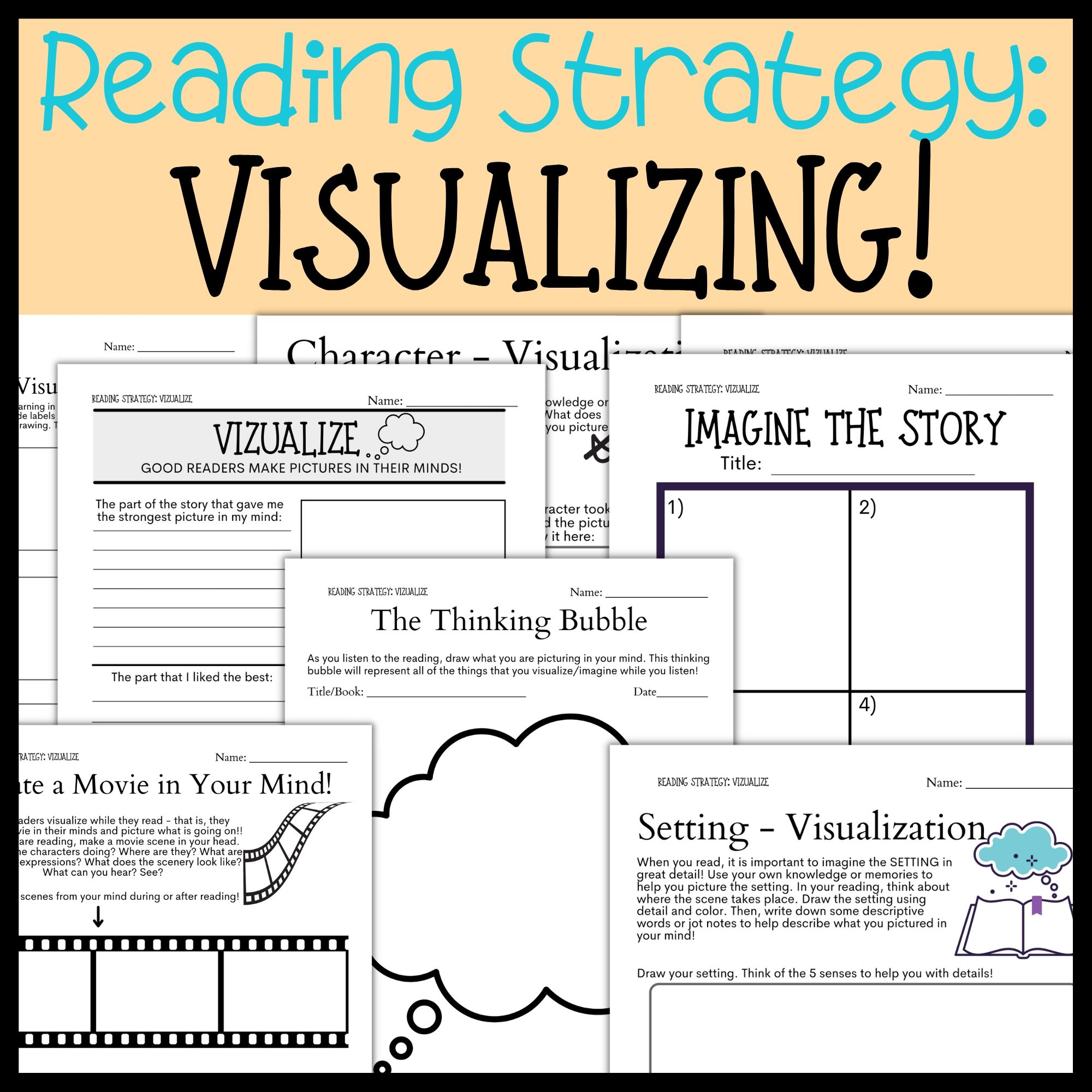 Visual Reading Comprehension Worksheets