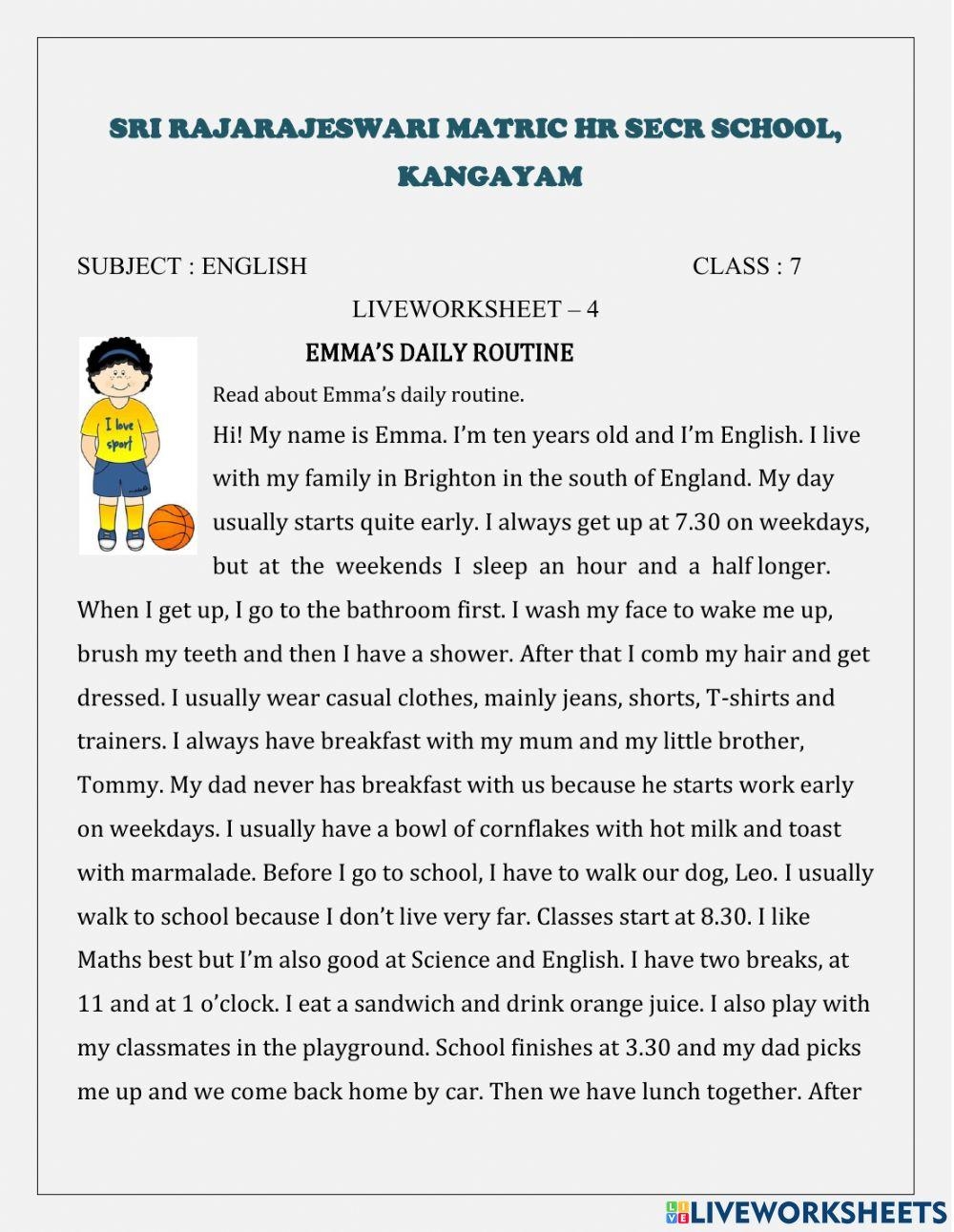 Evan Moor Daily Reading Comprehension Grade 7 Homeschooling Worksheets Library