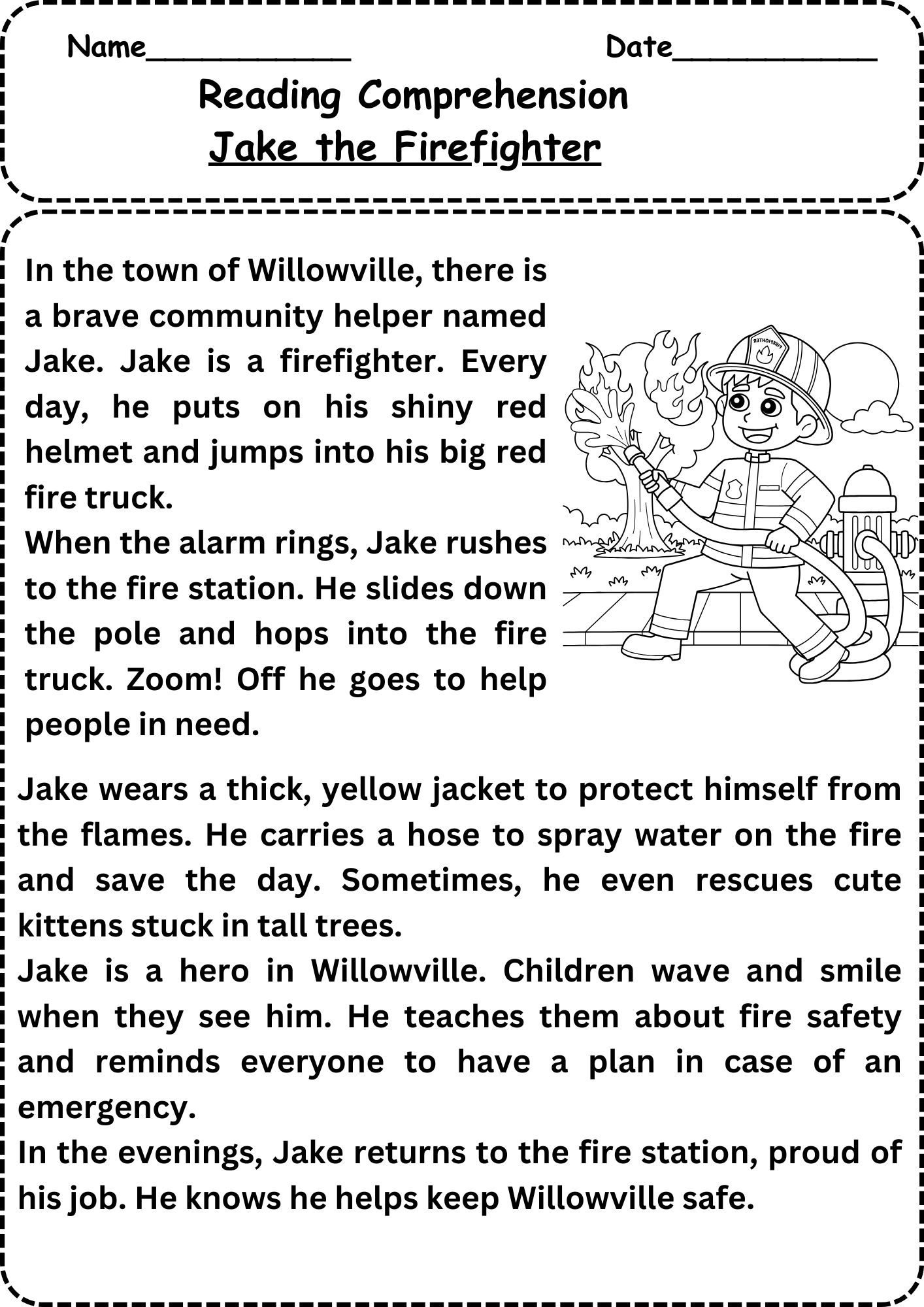 Reading Comprehension Worksheets Pdf Free