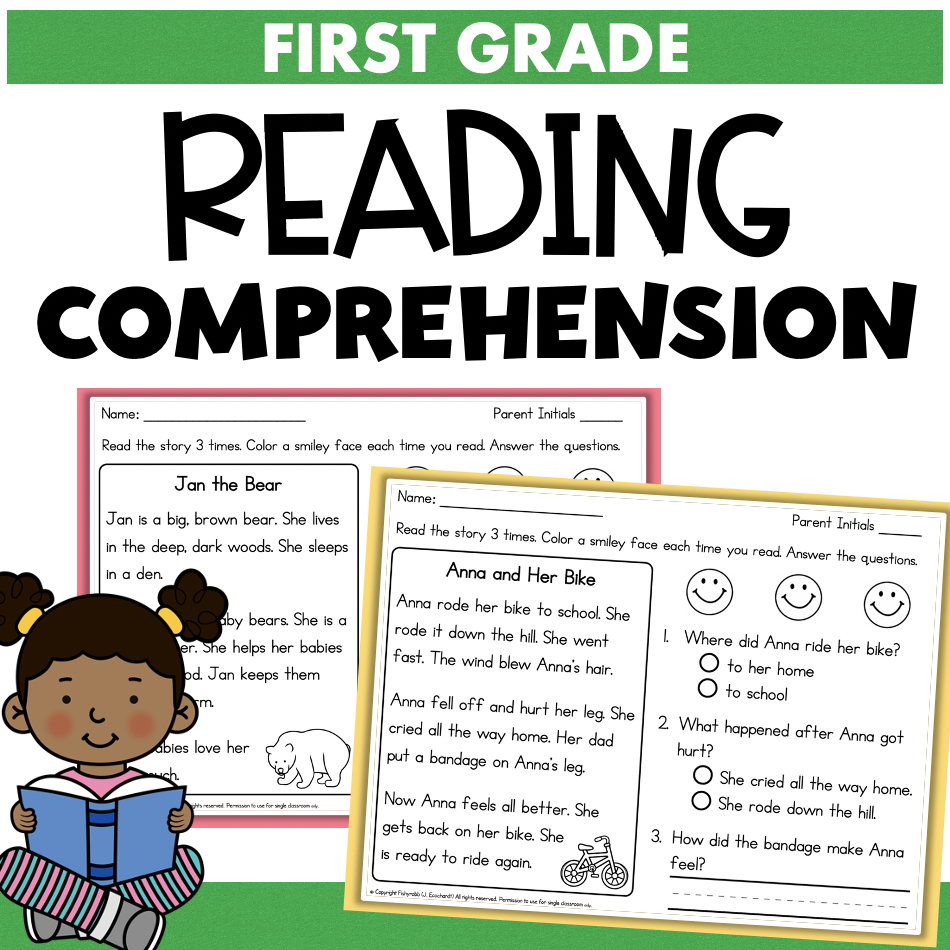 Grade One Reading Comprehension Printable Worksheets