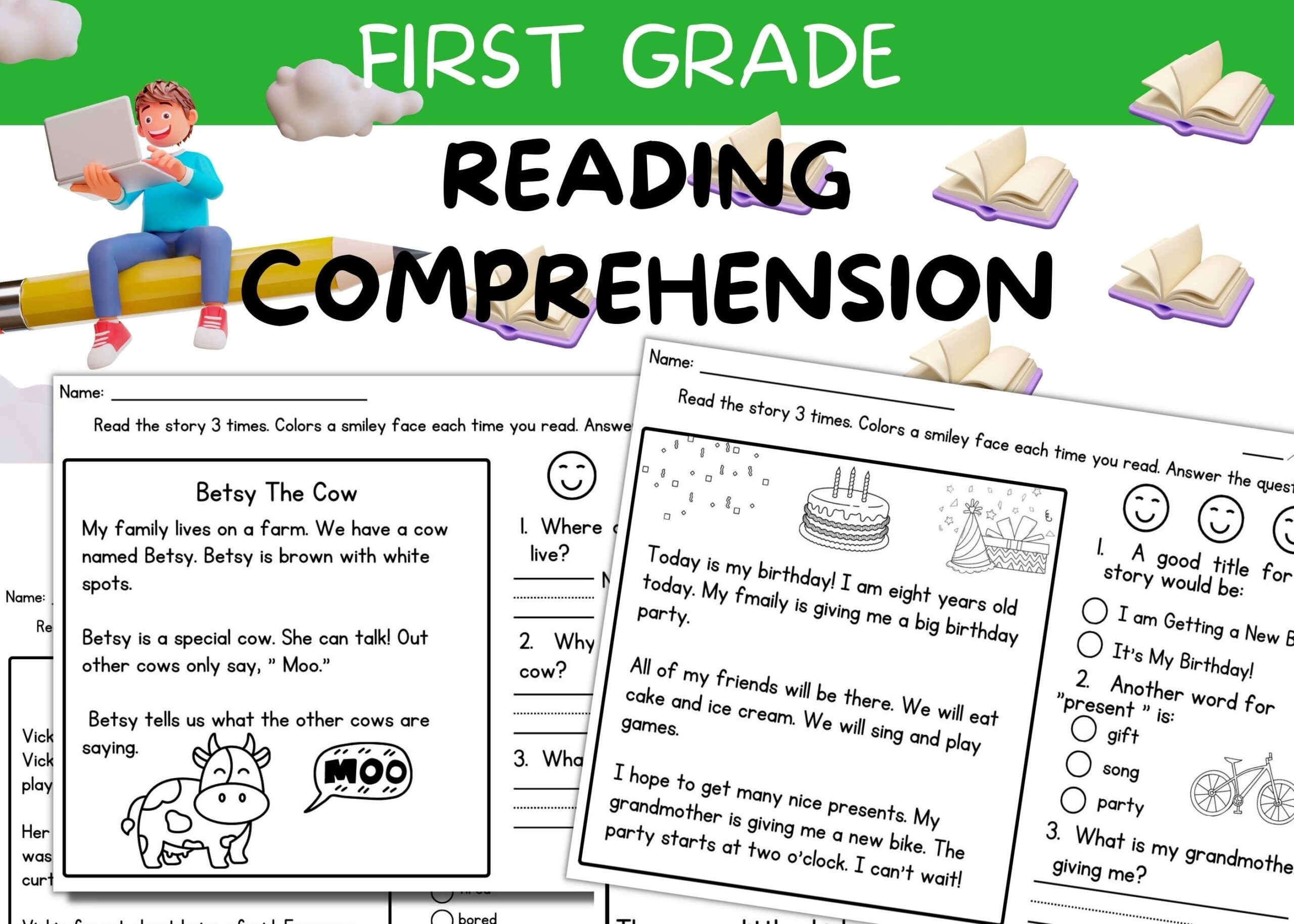 Reading Comprehension Information Transfer Worksheets